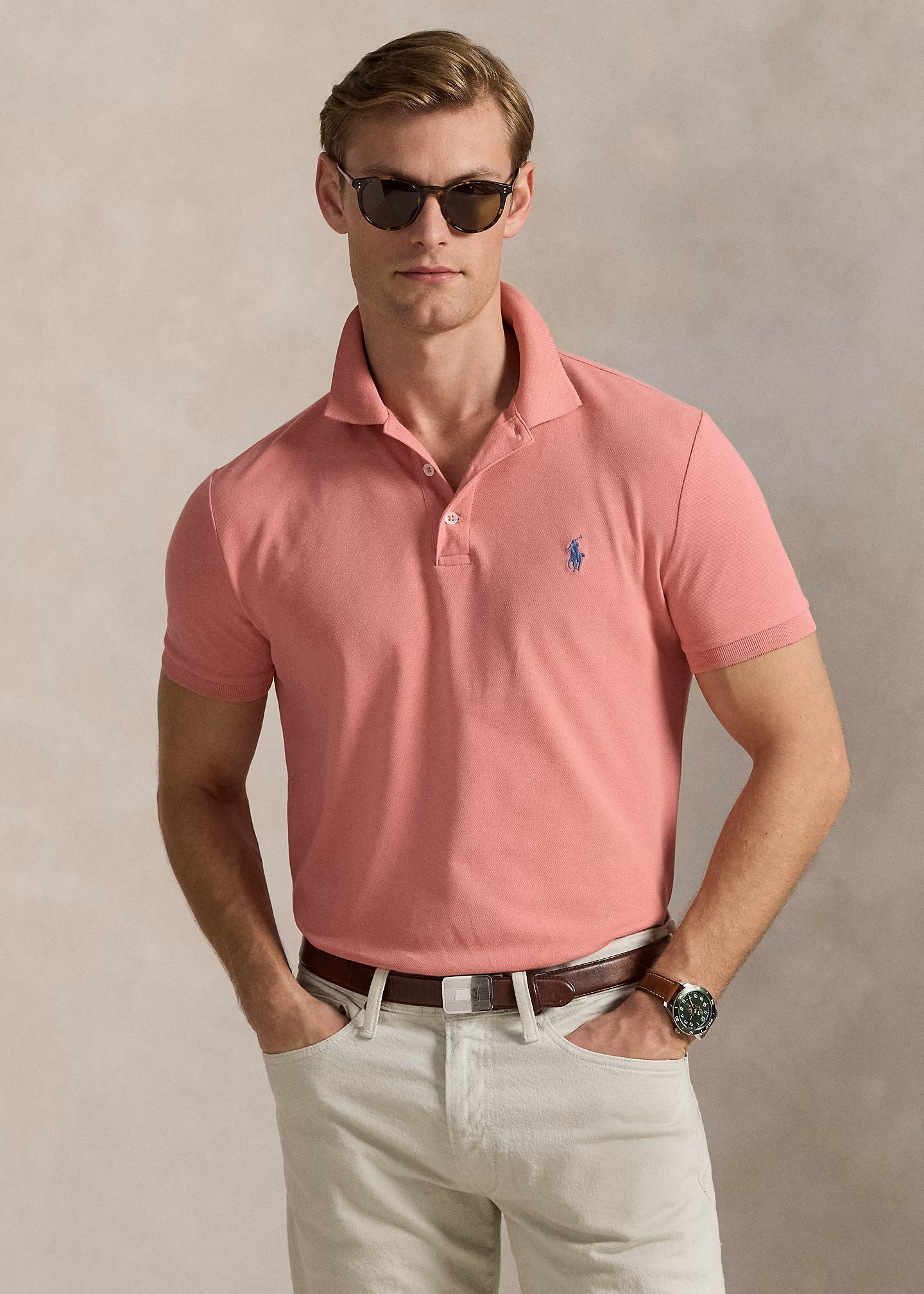 Custom-Slim-Fit Piqué-Poloshirt - RALPH LAUREN OUTLET