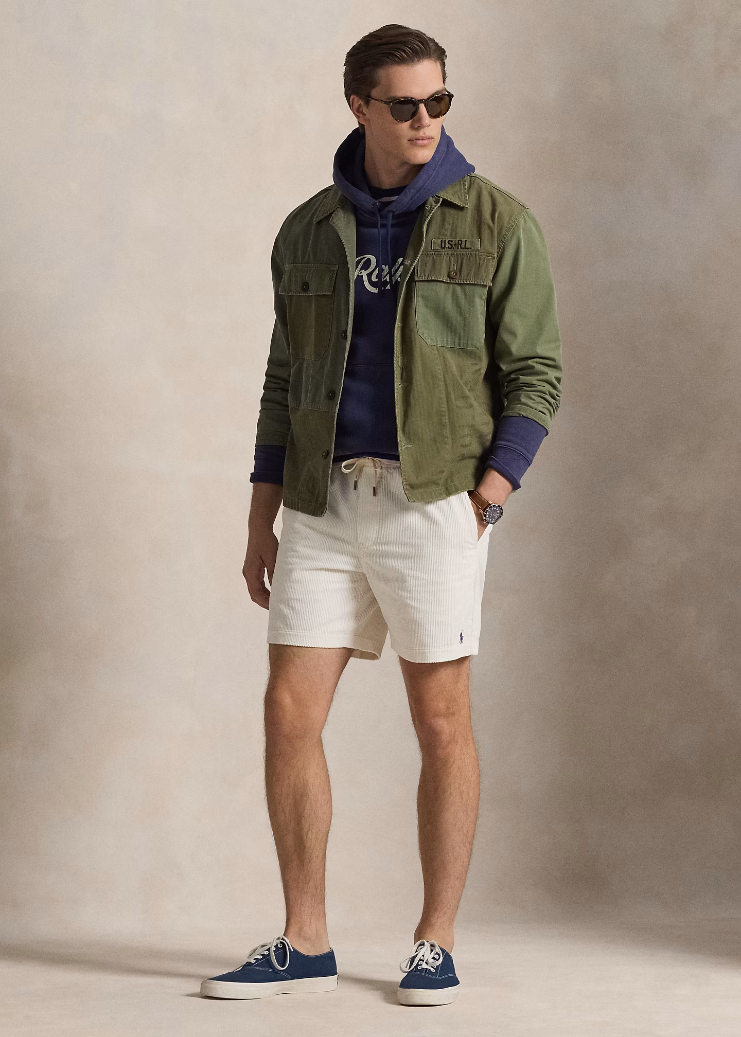 Shorts Polo Prepster aus Kordsamt - RALPH LAUREN OUTLET
