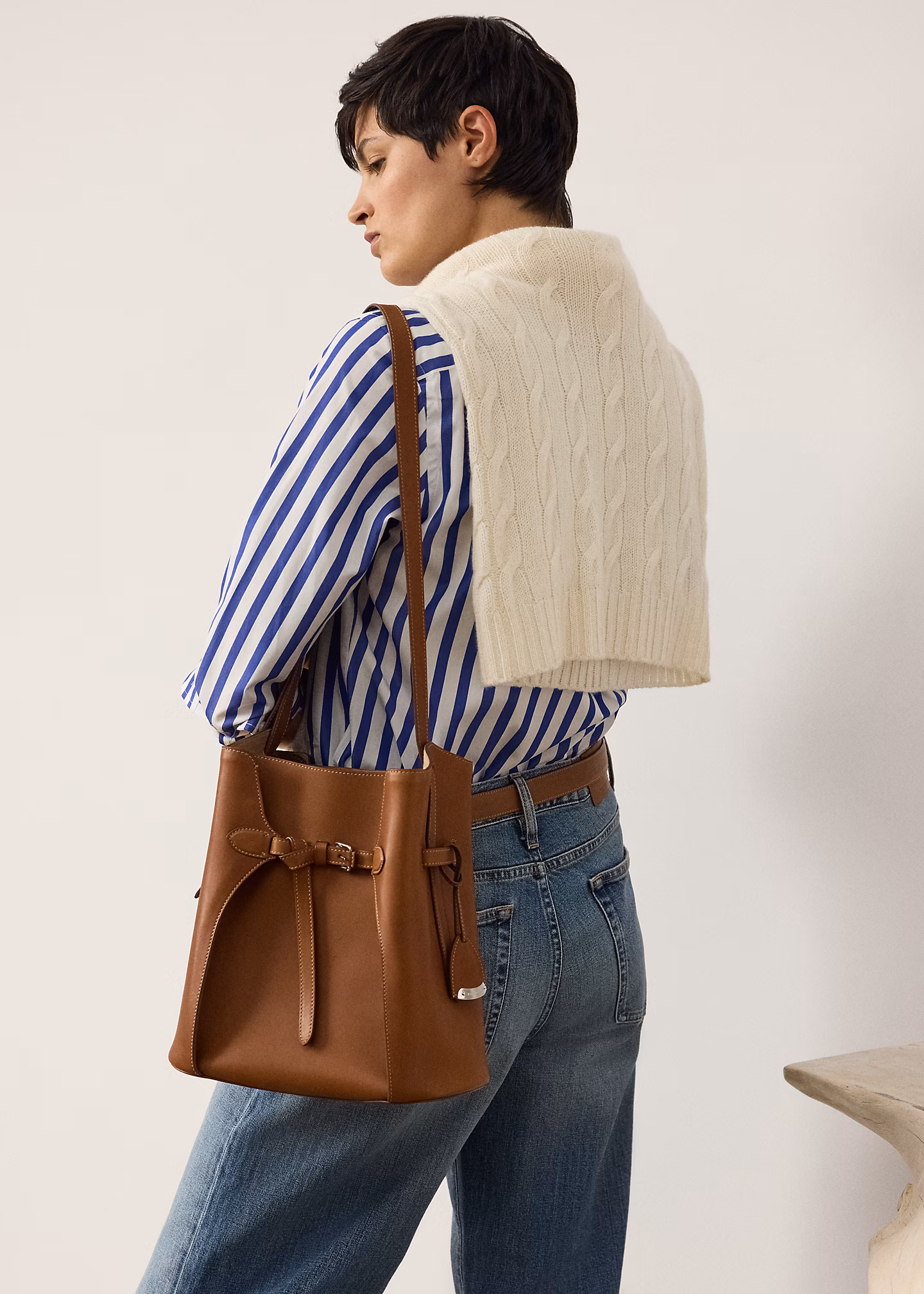 Die Beuteltasche Ralph aus Kalbsleder - RALPH LAUREN OUTLET