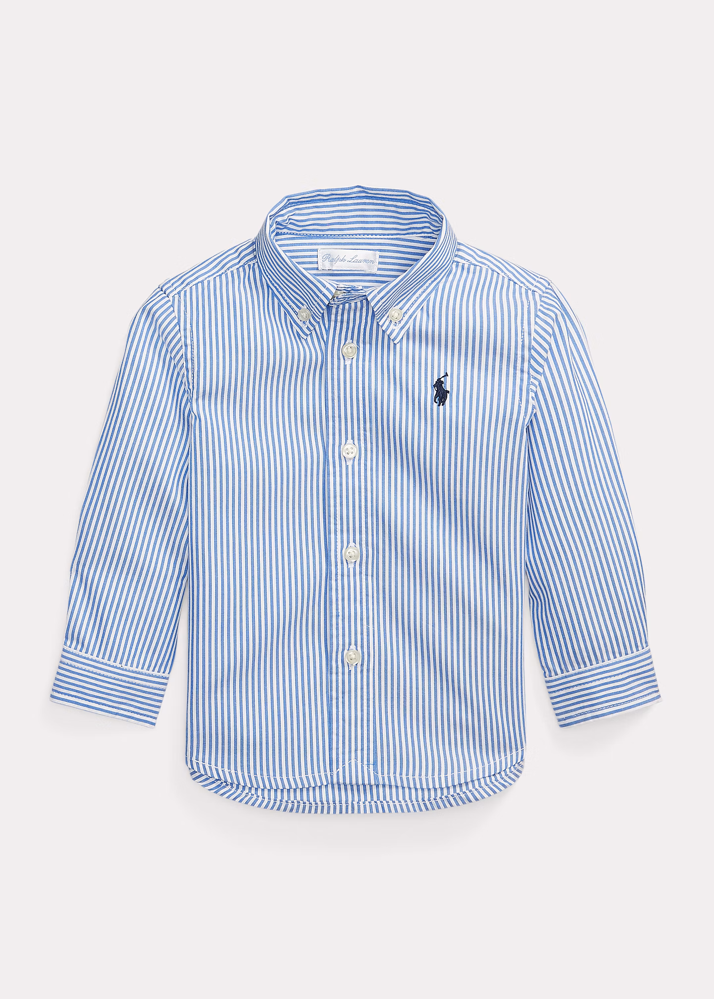 Gestreiftes Hemd aus Baumwolloxford - RALPH LAUREN OUTLET