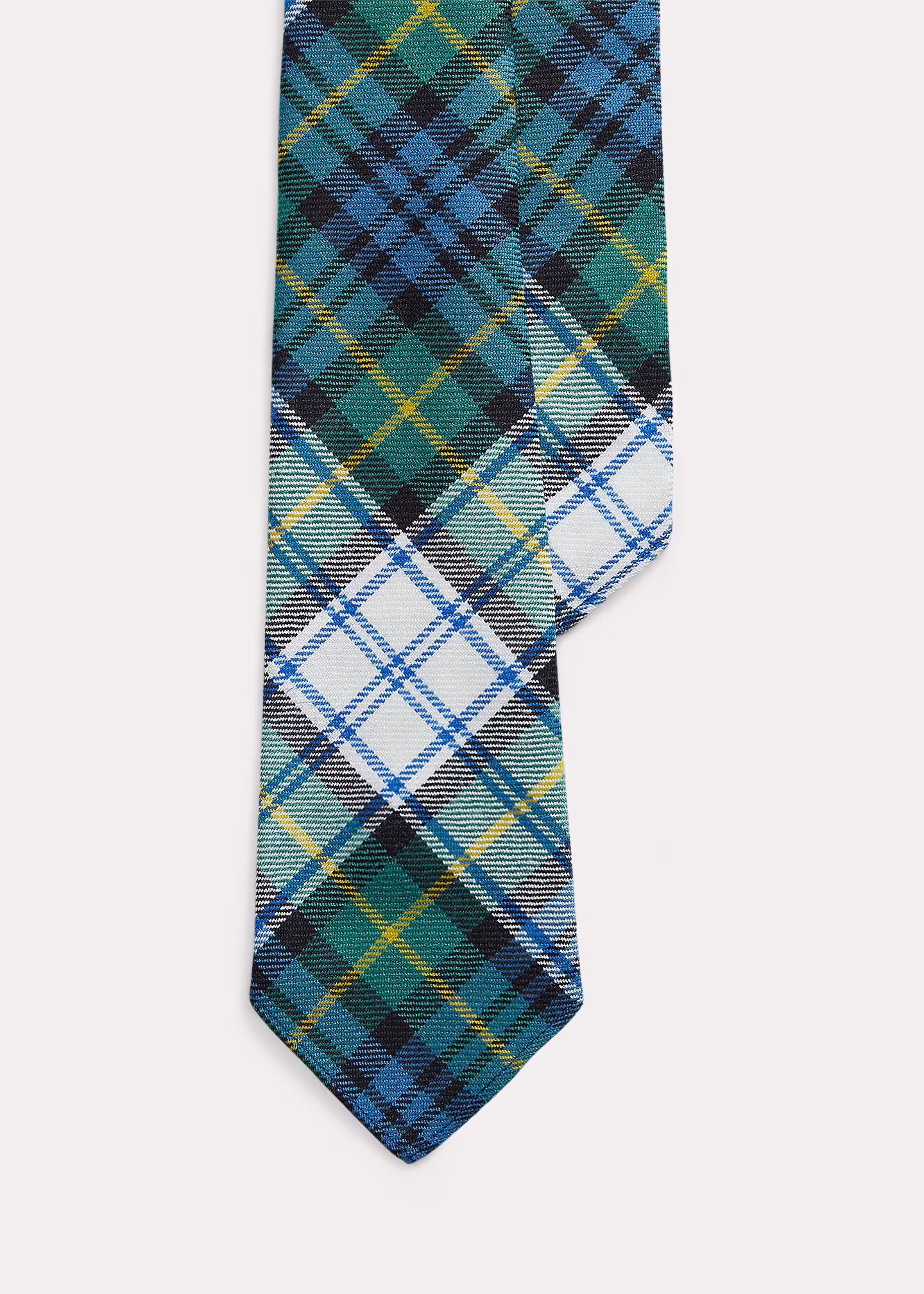 Tartan-Wollkrawatte im Vintage-Stil - RALPH LAUREN OUTLET