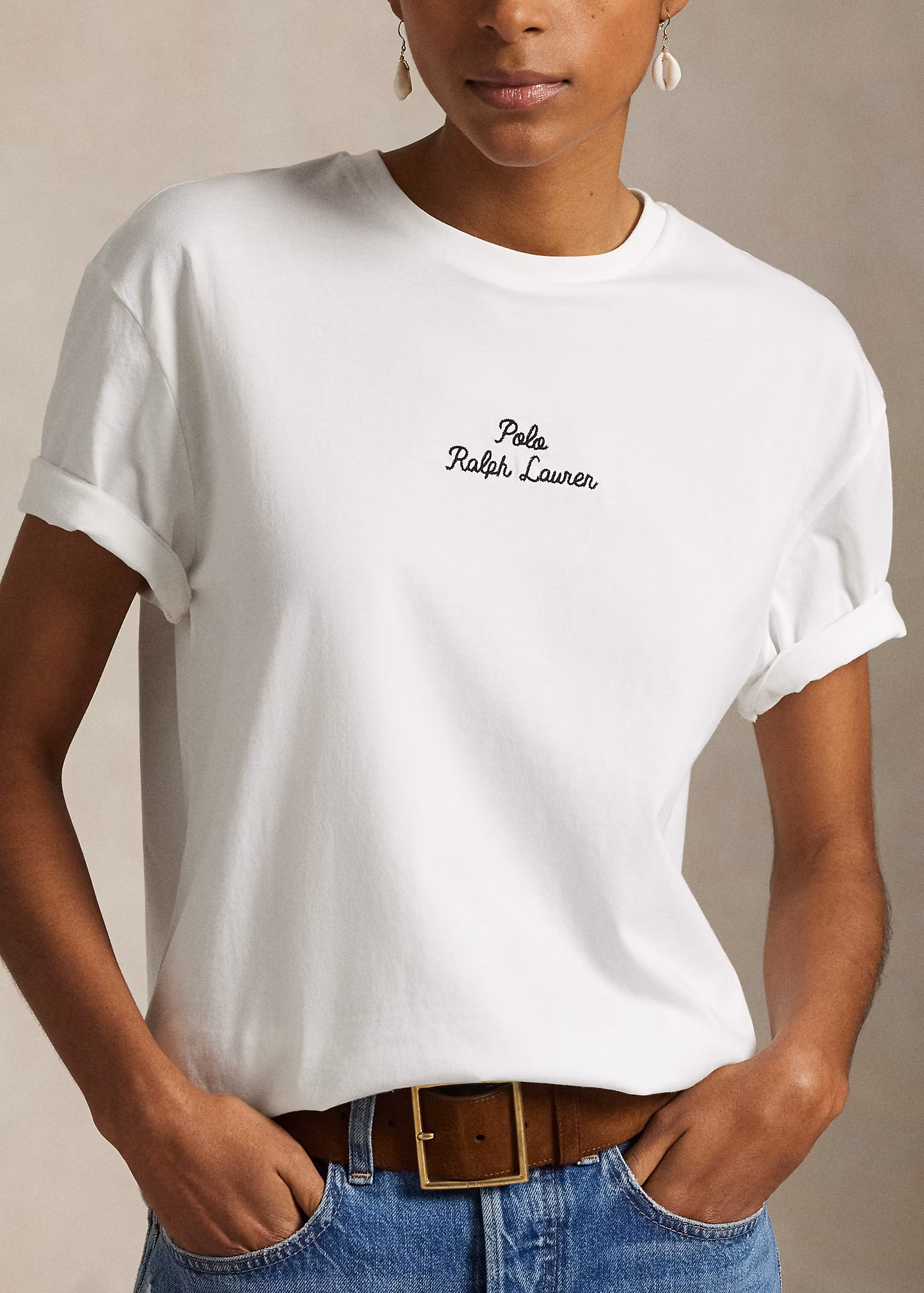 Classic-Fit Jersey-T-Shirt mit Logo - RALPH LAUREN OUTLET