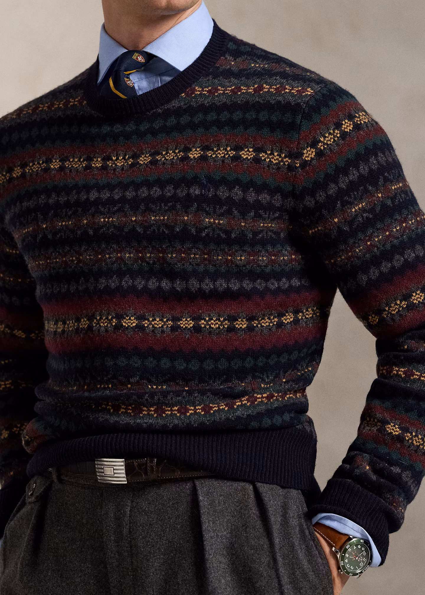 Wollpullover mit Fair-Isle-Muster - RALPH LAUREN OUTLET