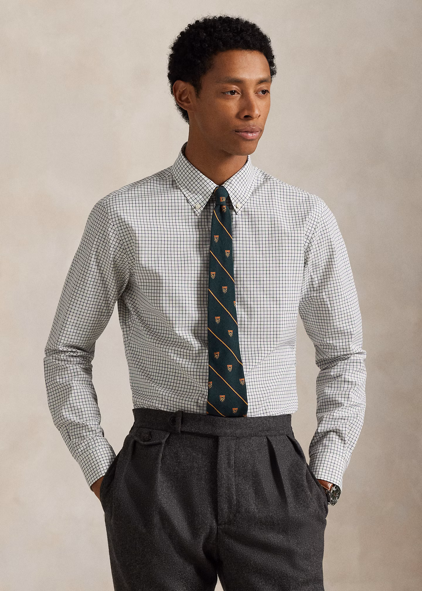 Classic-Fit Tattersall-Popelinehemd - RALPH LAUREN OUTLET