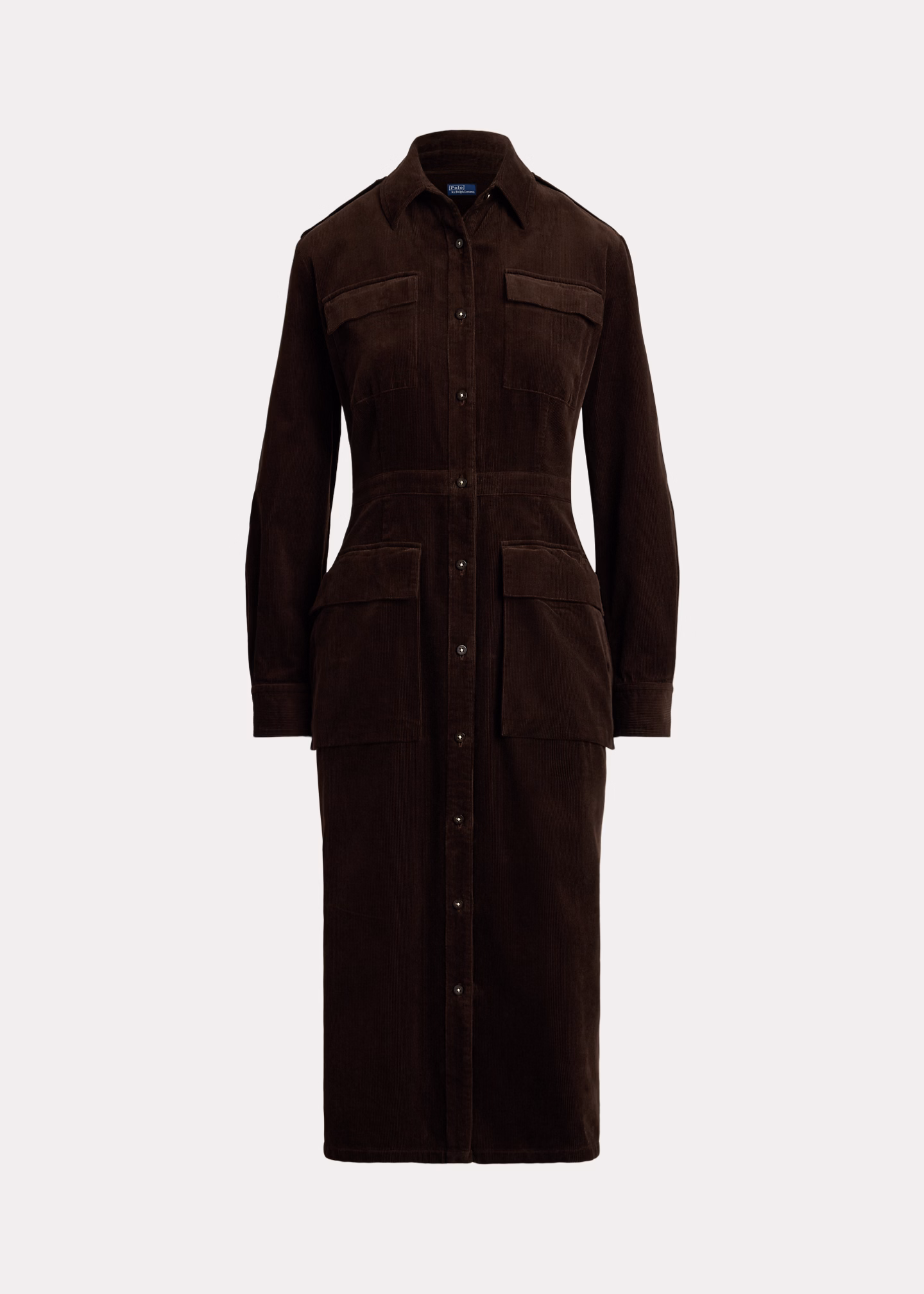 Hemdkleid aus Baumwollkordsamt - RALPH LAUREN OUTLET