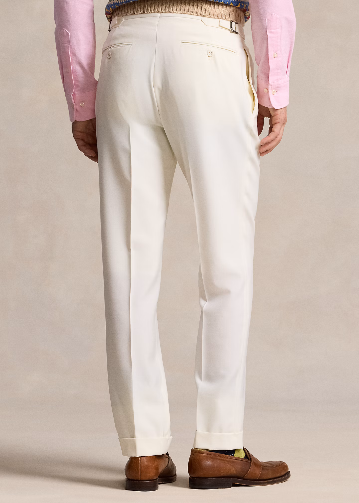 Bundfaltenhose aus Wollbarathea - RALPH LAUREN OUTLET