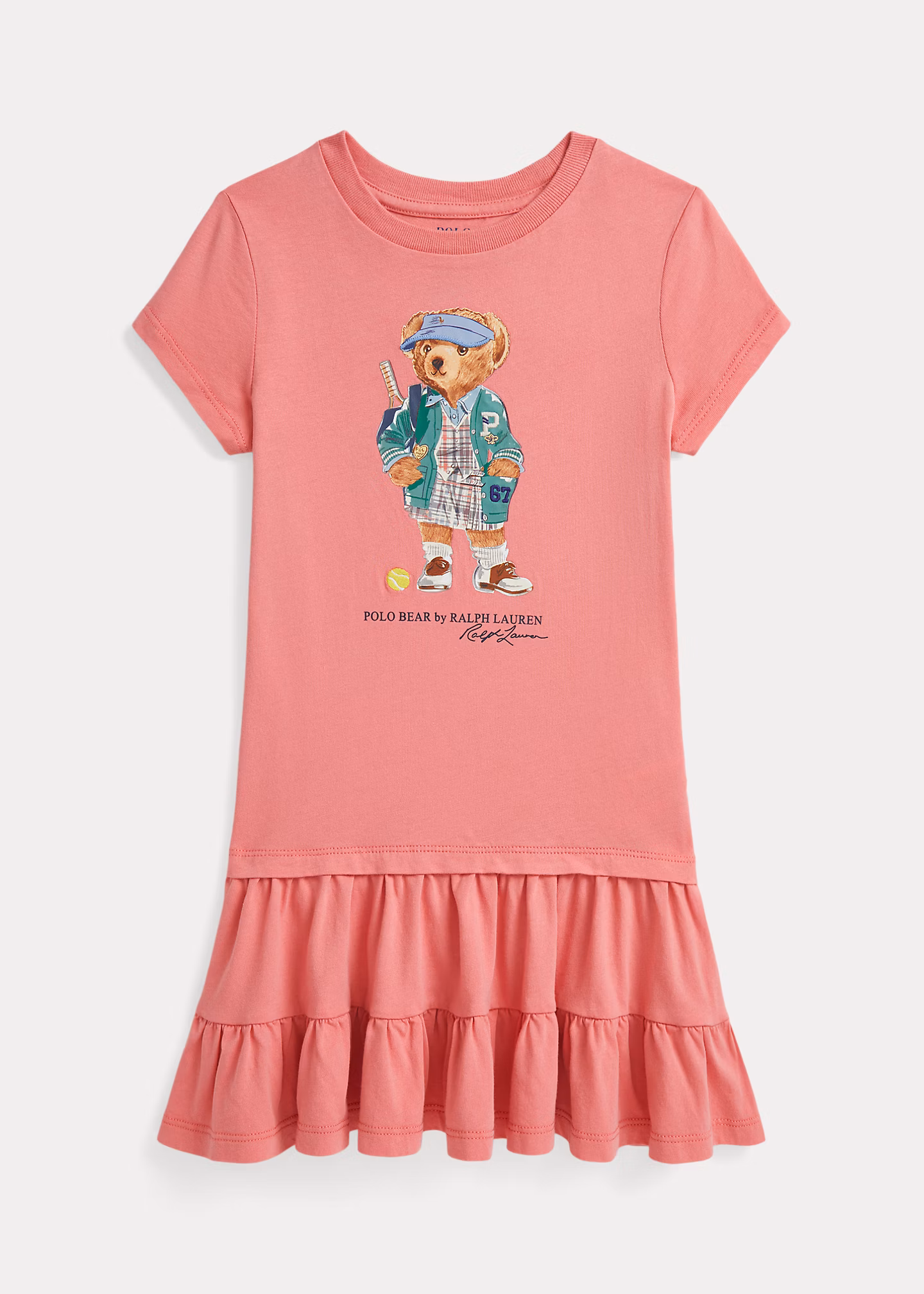 Kleid aus Baumwolljersey mit Polo Bear - RALPH LAUREN OUTLET