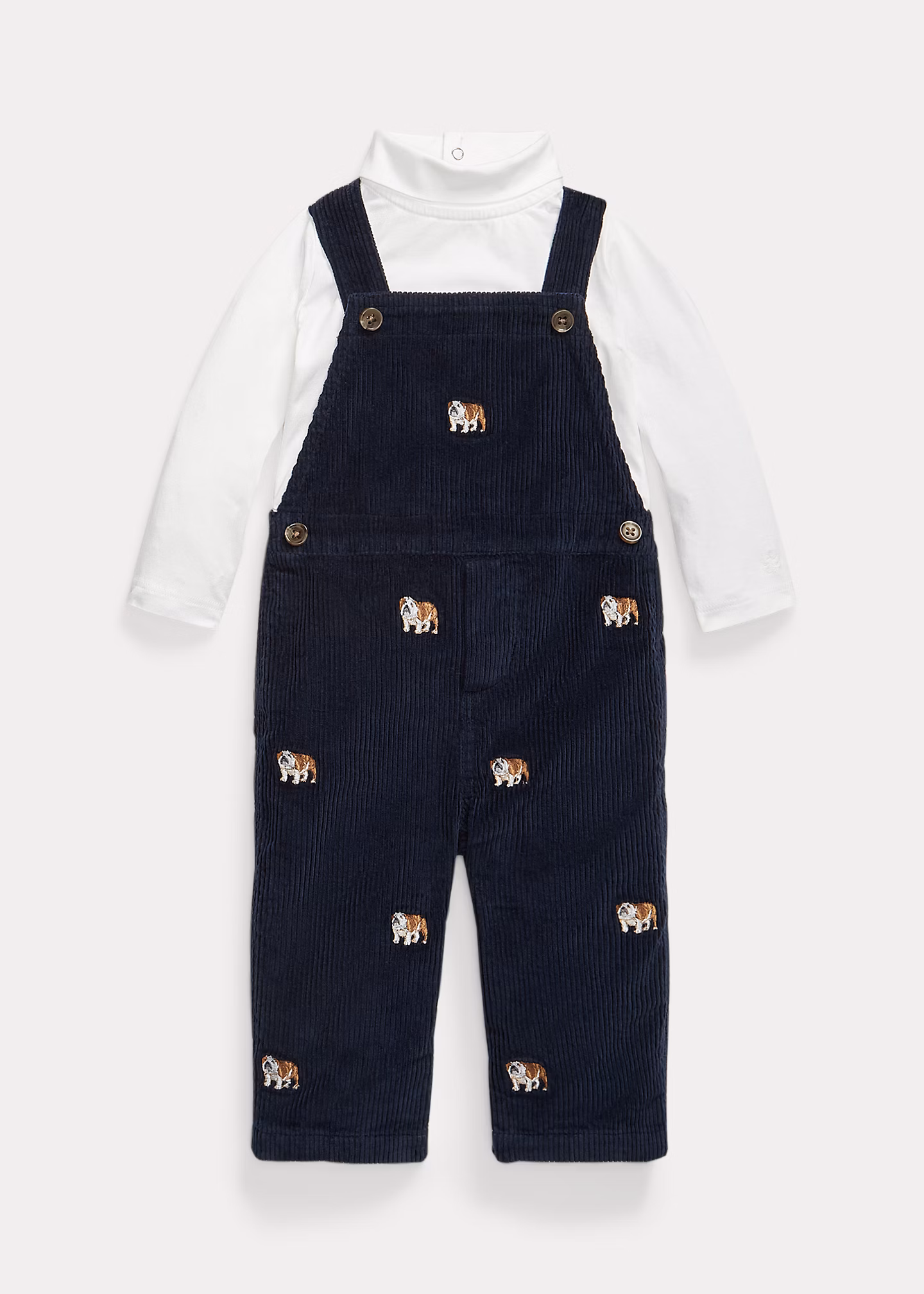 Baumwoll-Babybody und Kordsamt-Strampler - RALPH LAUREN OUTLET