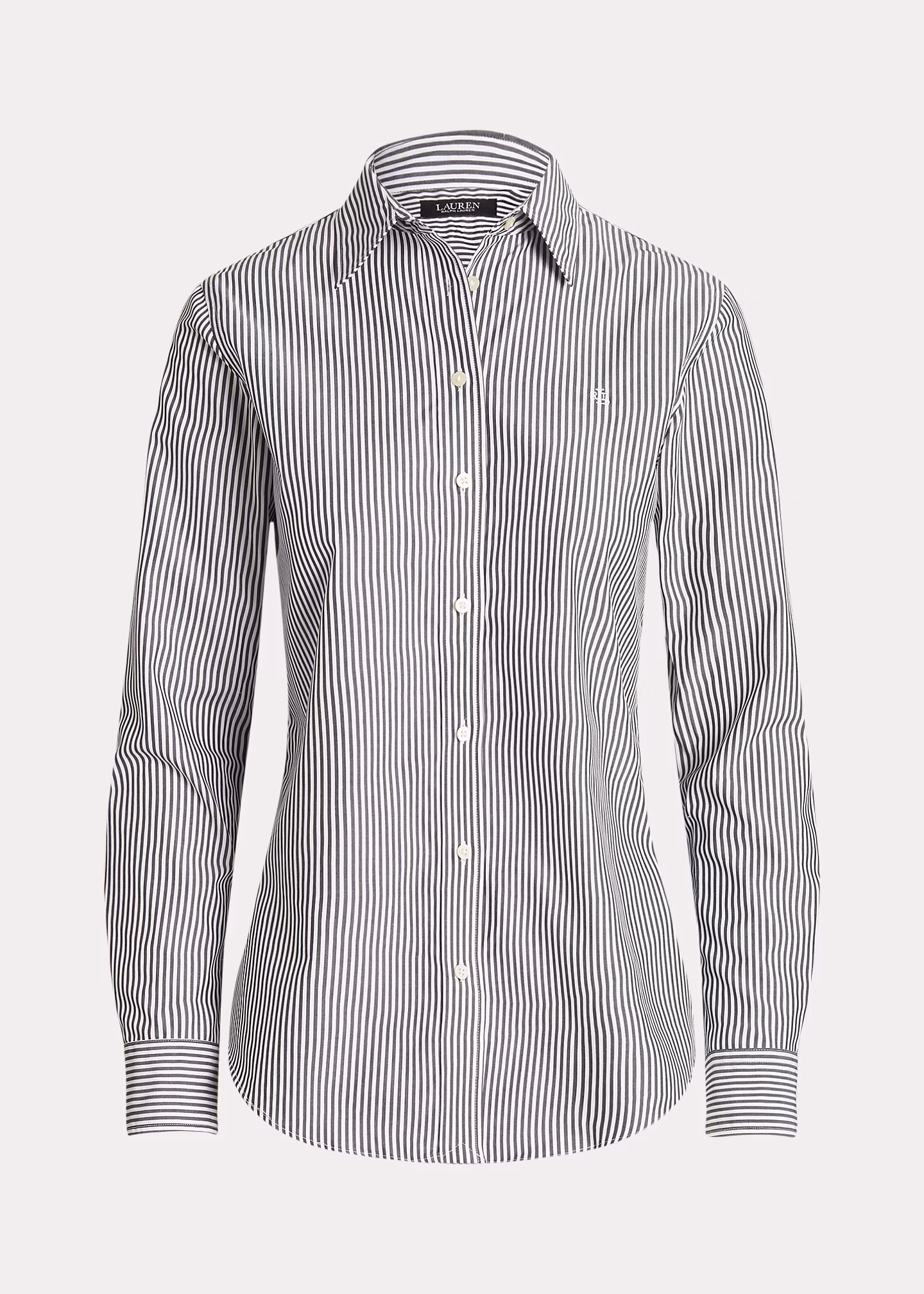 Pflegeleichtes Baumwollhemd mit Streifen - RALPH LAUREN OUTLET