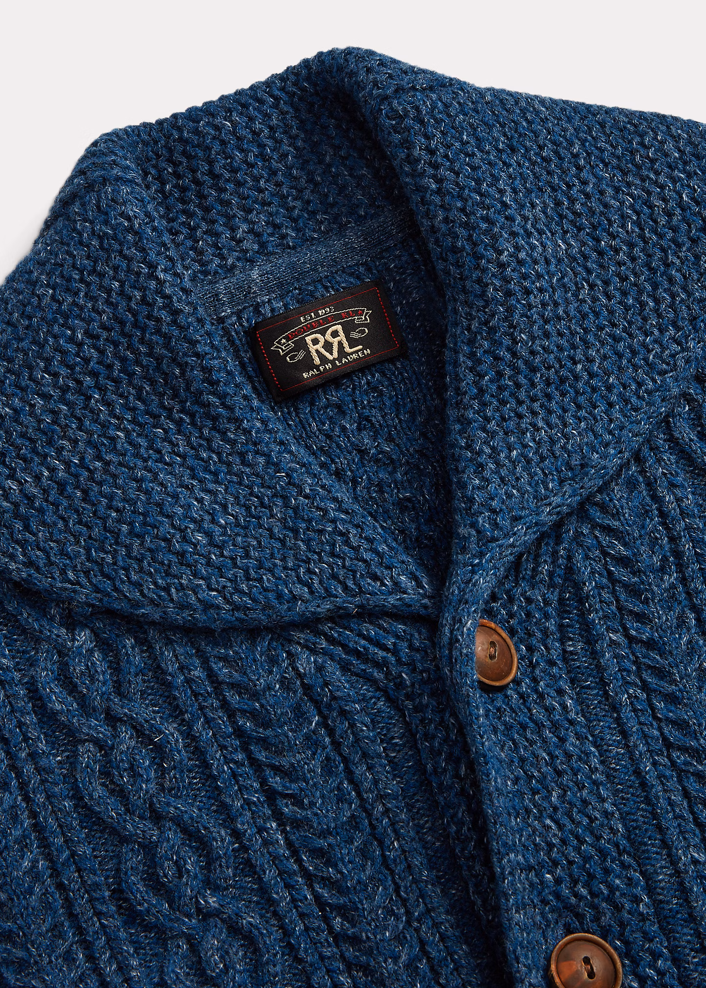 Zopfmuster-Strickjacke mit Schalkragen - RALPH LAUREN OUTLET