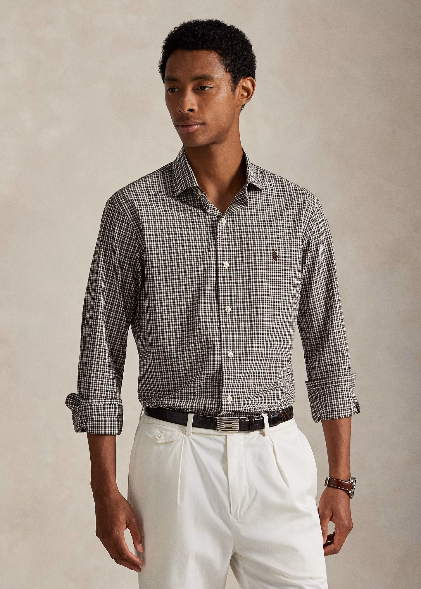 Custom-Fit Karo-Popelinehemd - RALPH LAUREN OUTLET