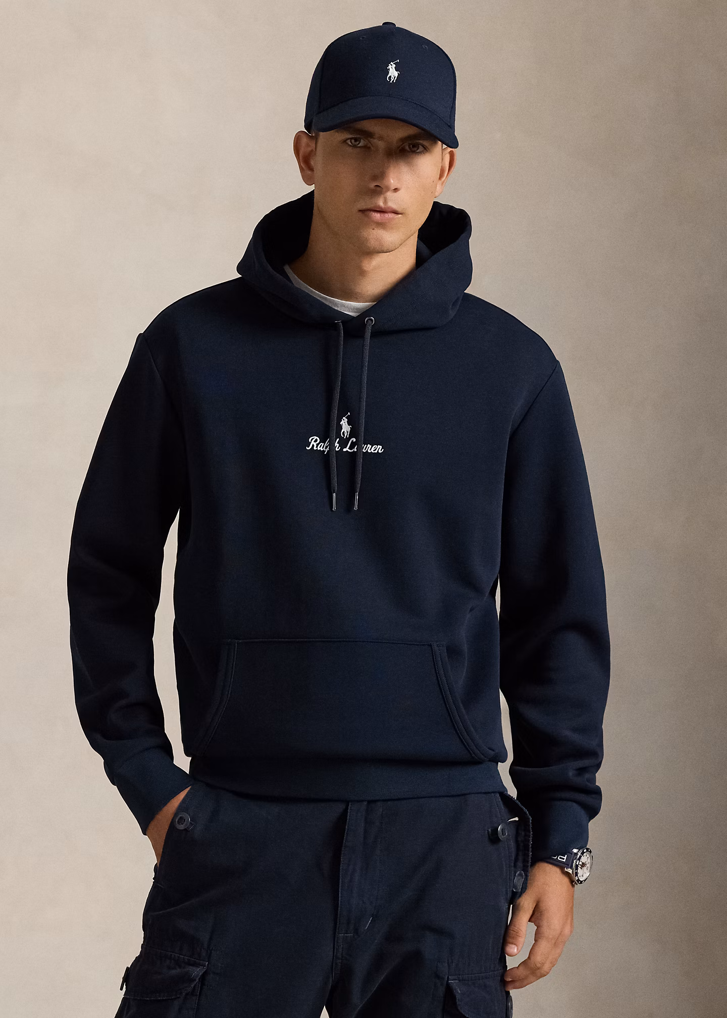 Doppellagige Kapuzenjacke mit Logo - RALPH LAUREN OUTLET