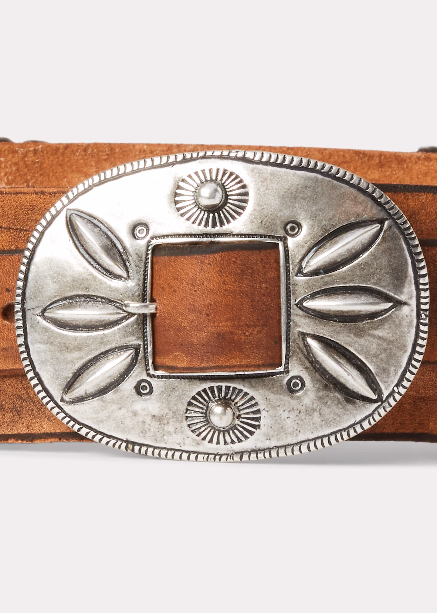 Ledergürtel mit Concho-Schnalle - RALPH LAUREN OUTLET