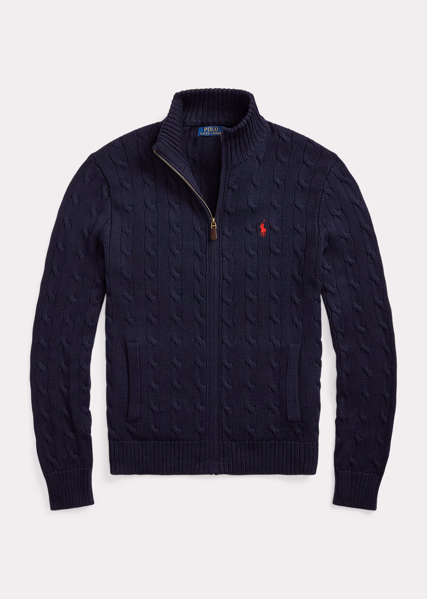 Baumwolljacke mit Zopfmuster - RALPH LAUREN OUTLET
