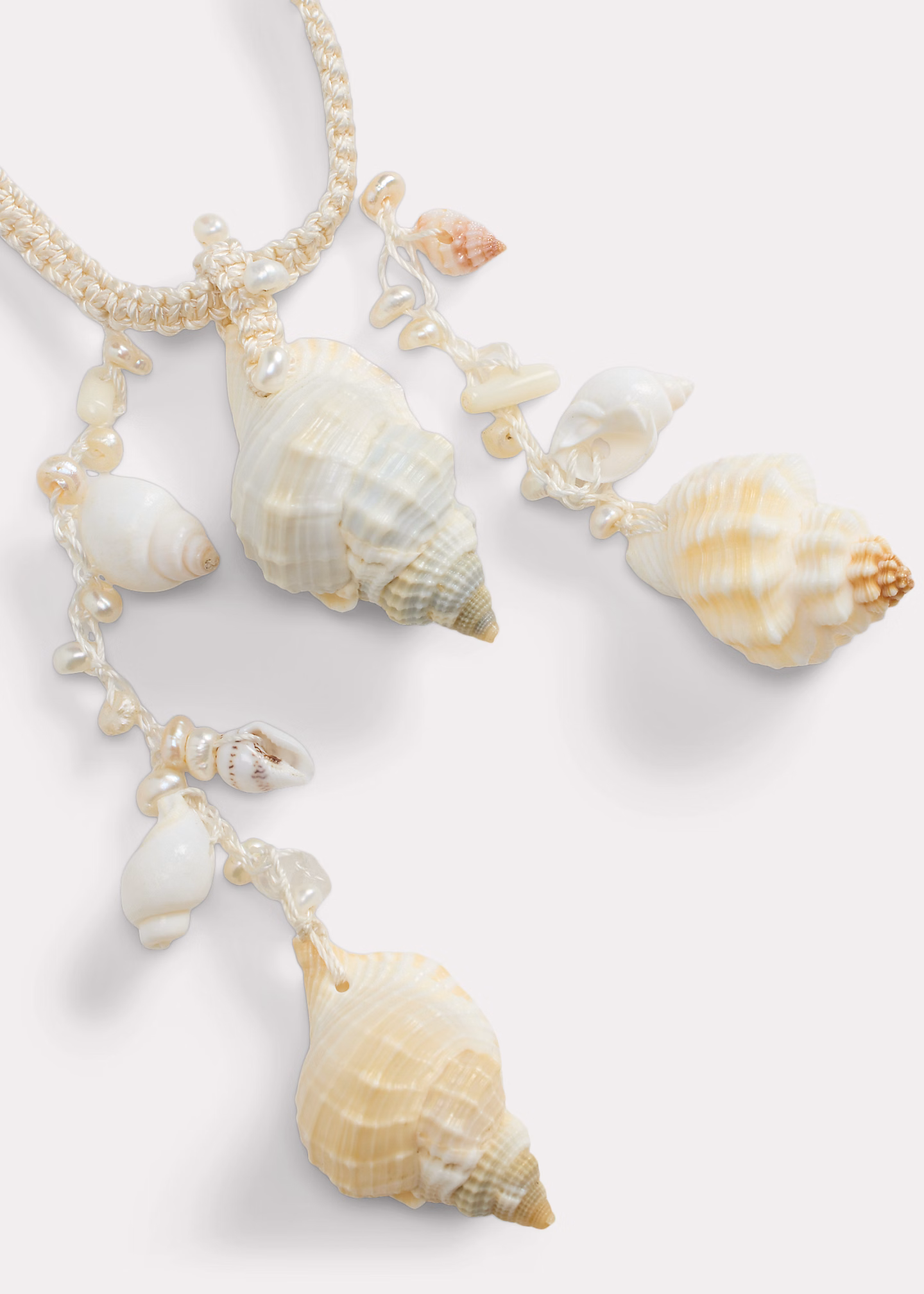 Gehäkelte Kette mit Dreifach-Muschel - RALPH LAUREN OUTLET