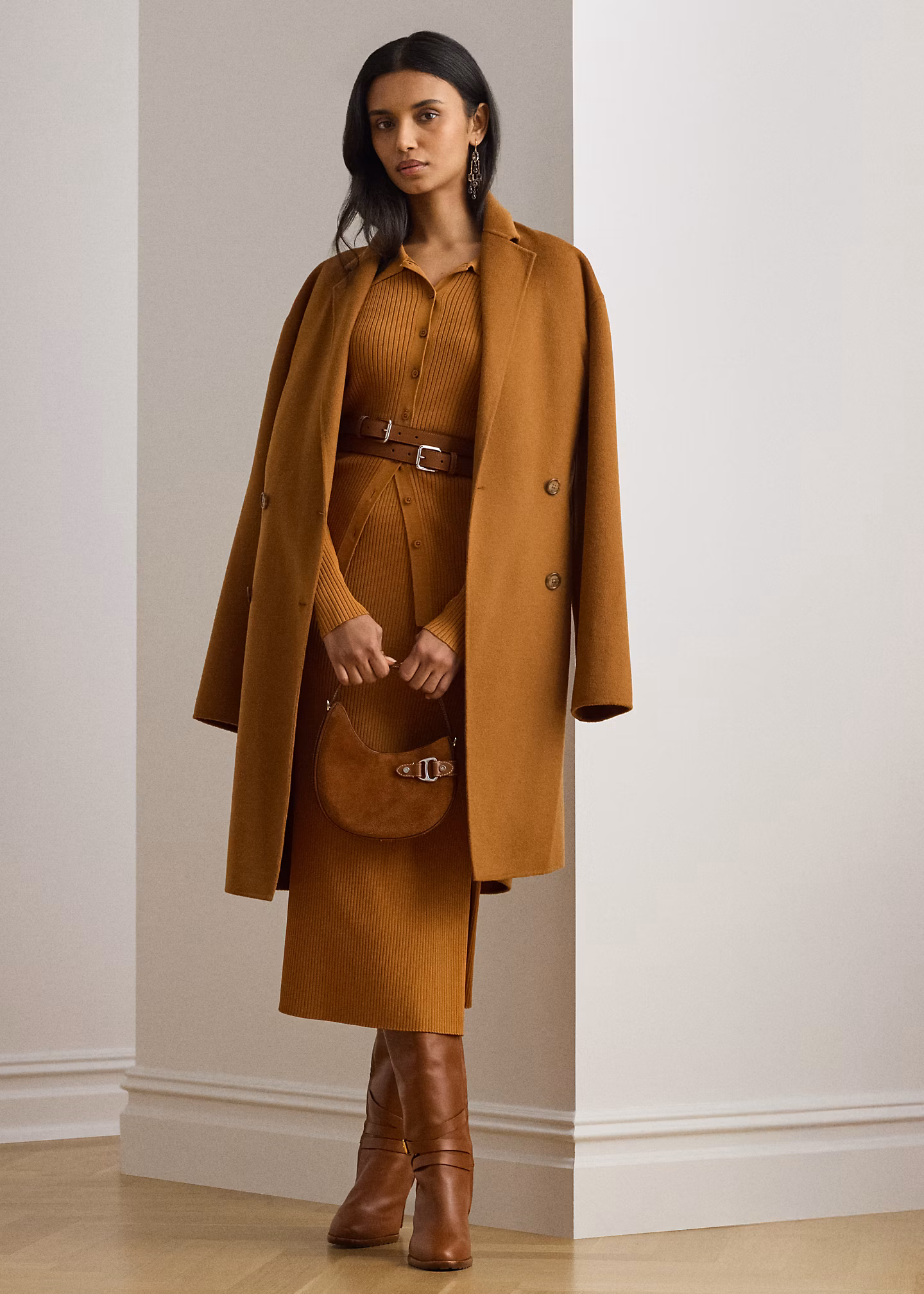 Bleistift-Midirock in Rippenstrick - RALPH LAUREN OUTLET