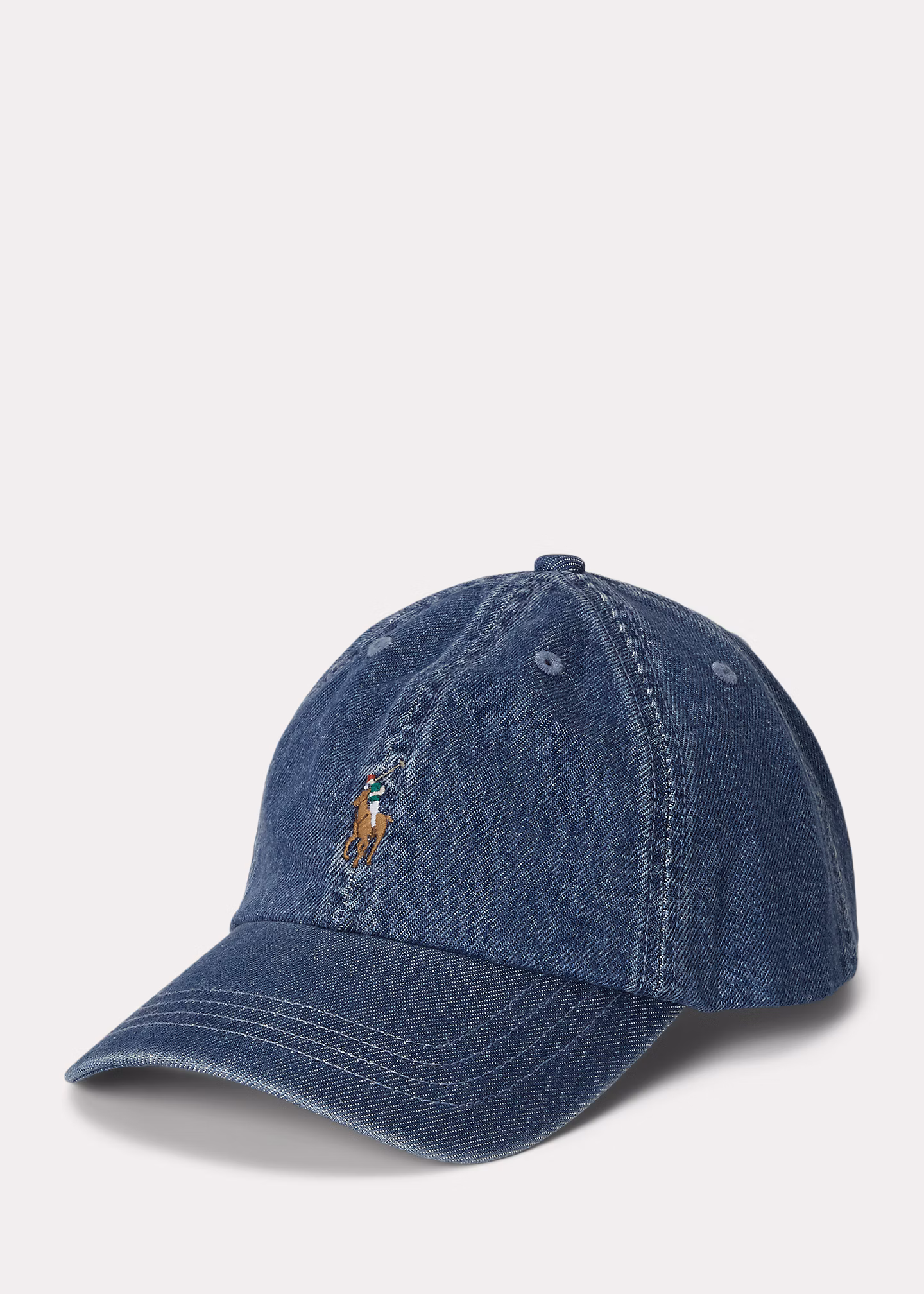 Baumwolldenim-Baseballkappe in Indigo - RALPH LAUREN OUTLET
