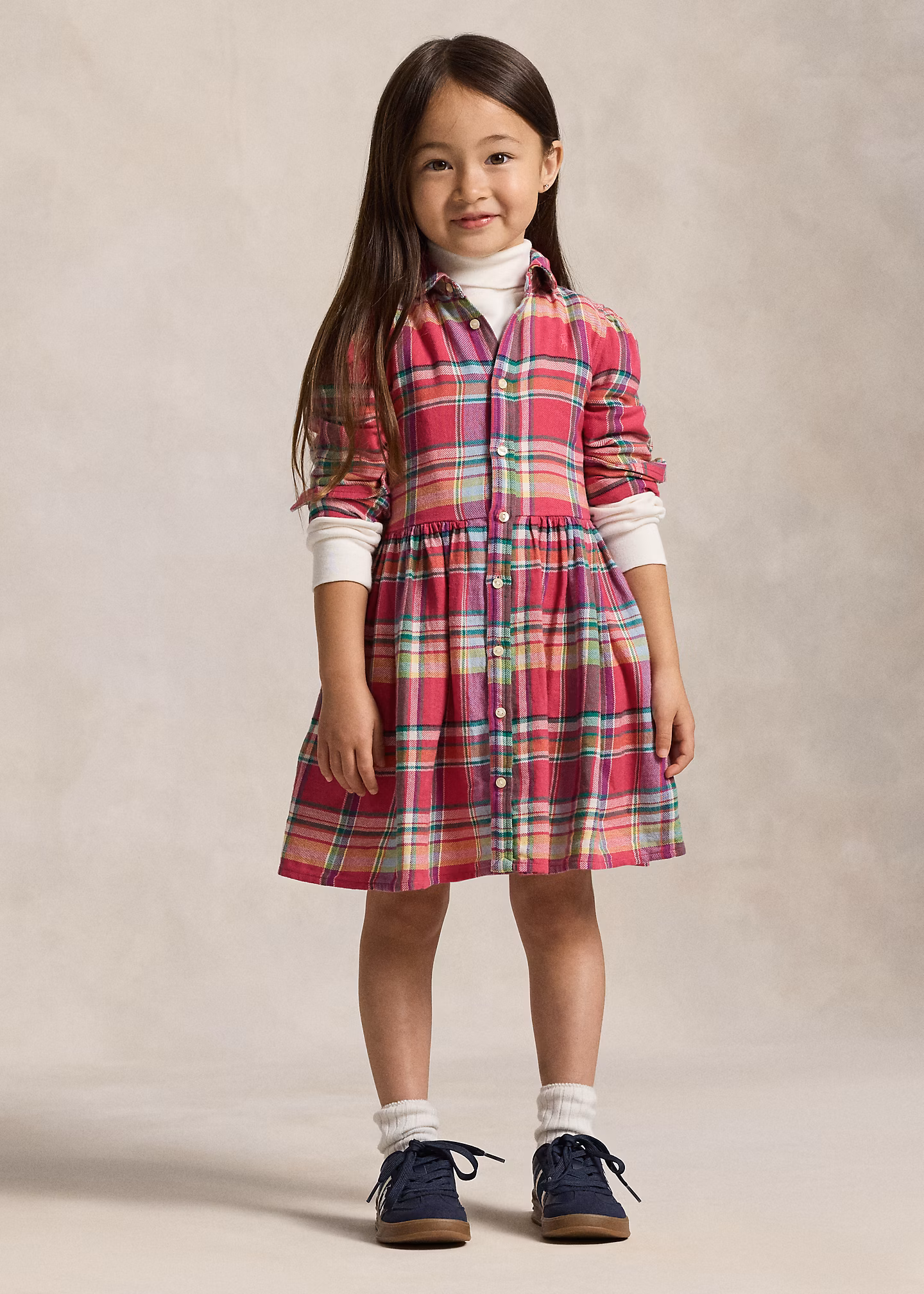 Baumwollhemdkleid mit Madraskaro - RALPH LAUREN OUTLET