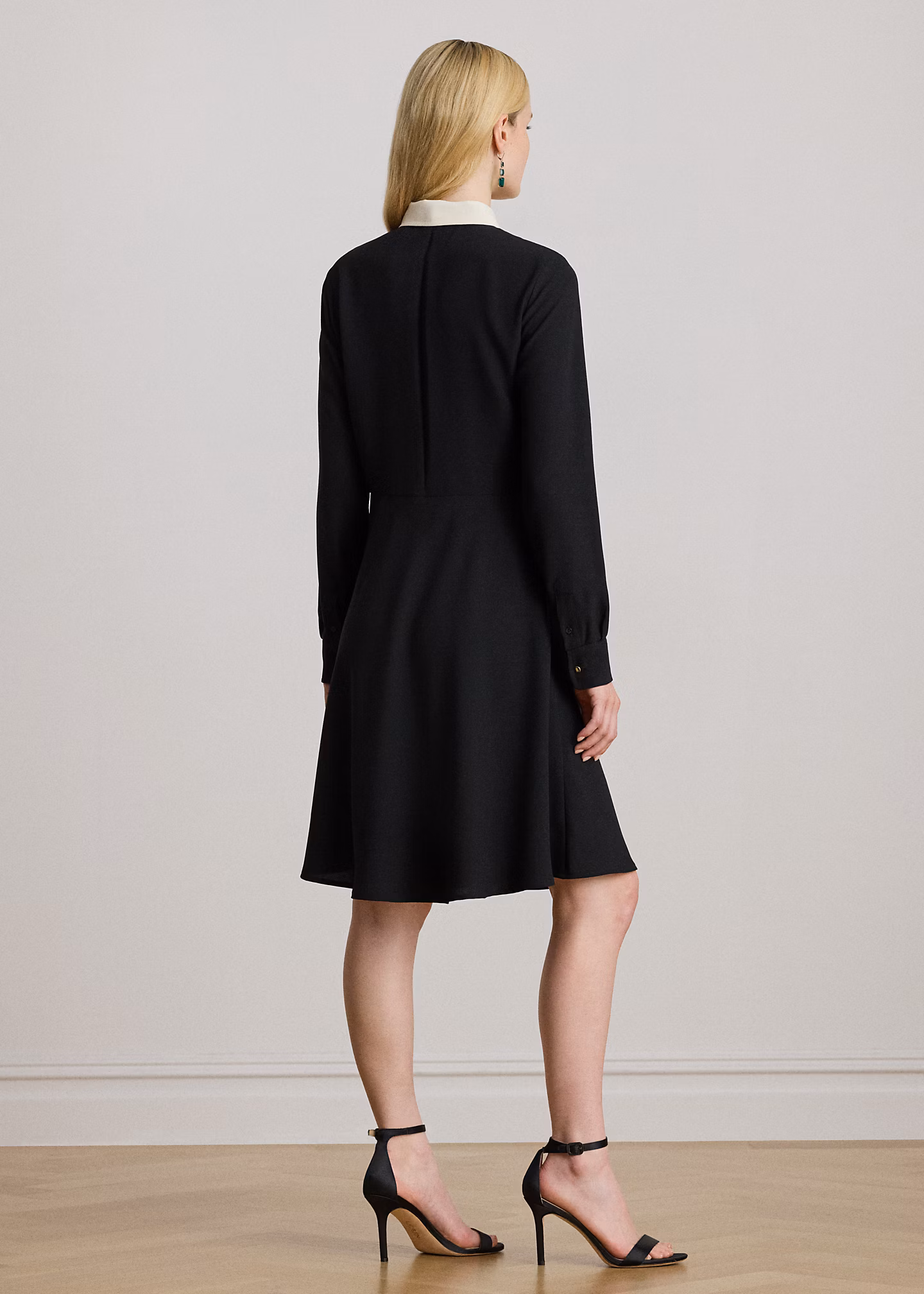 Zweifarbiges Kleid mit Bindedetail - RALPH LAUREN OUTLET