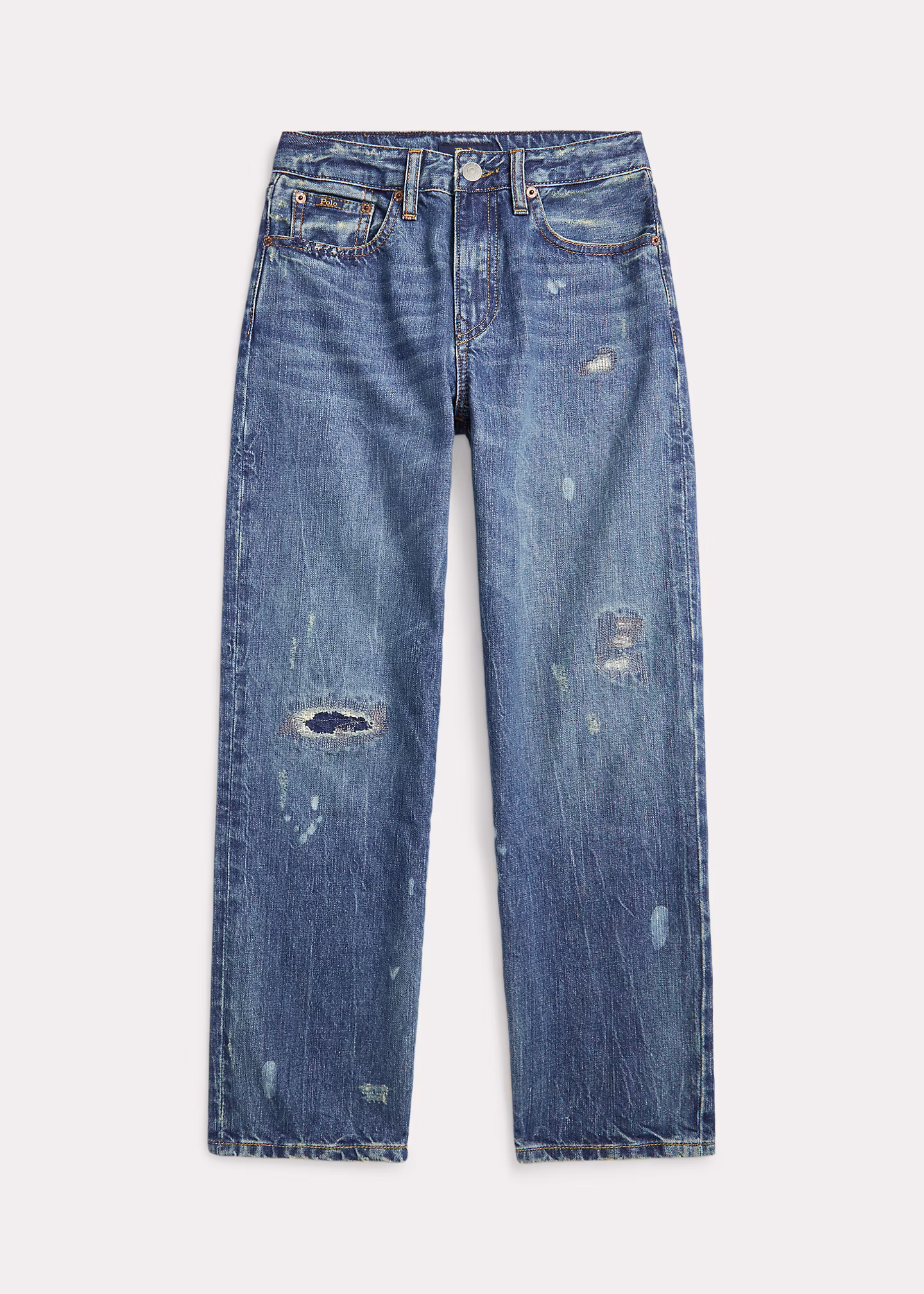 Lynwood-Relaxed-Fit Jeans in Used-Optik - RALPH LAUREN OUTLET