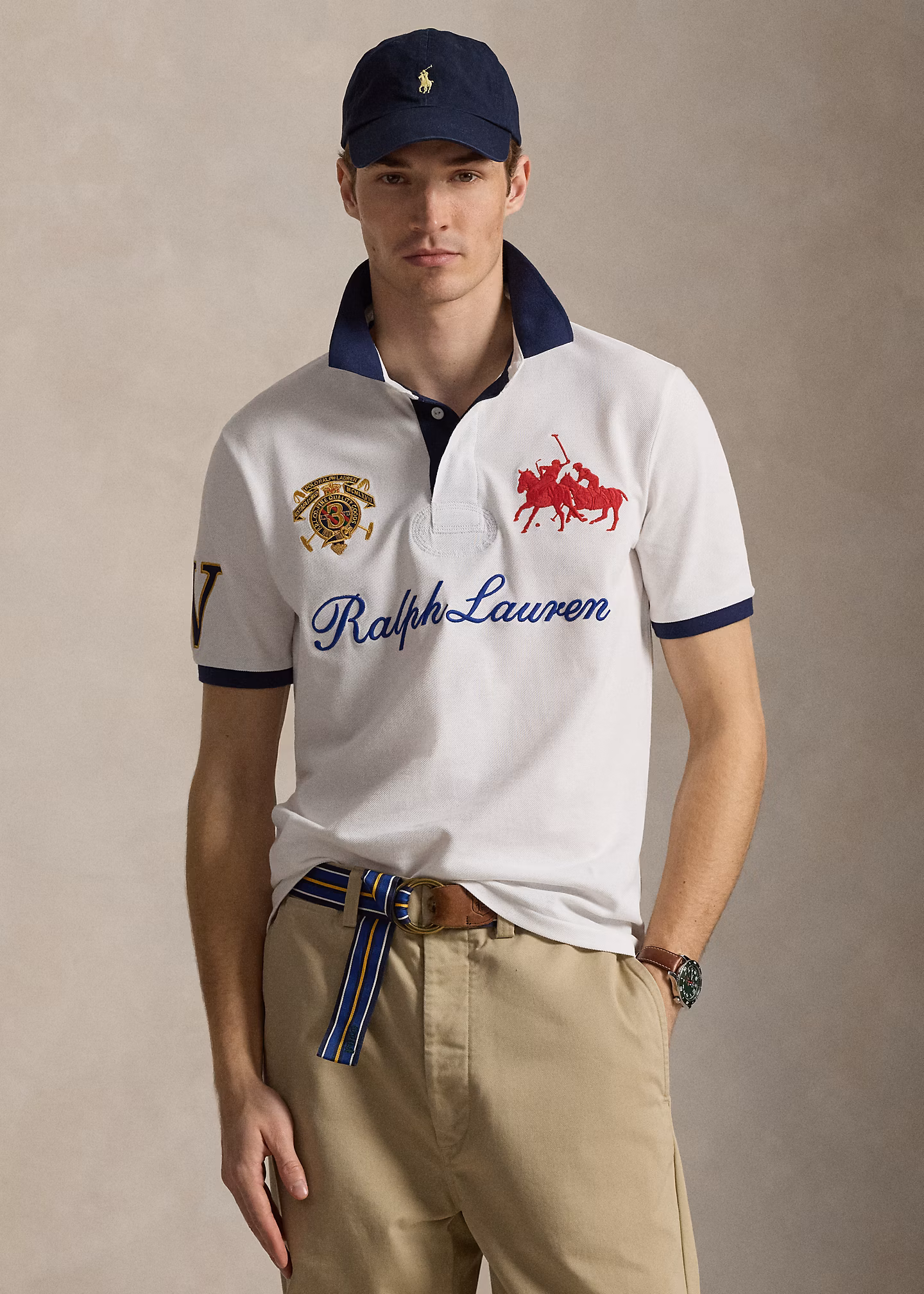 Classic-Fit Piqué-Poloshirt mit Wappen - RALPH LAUREN OUTLET