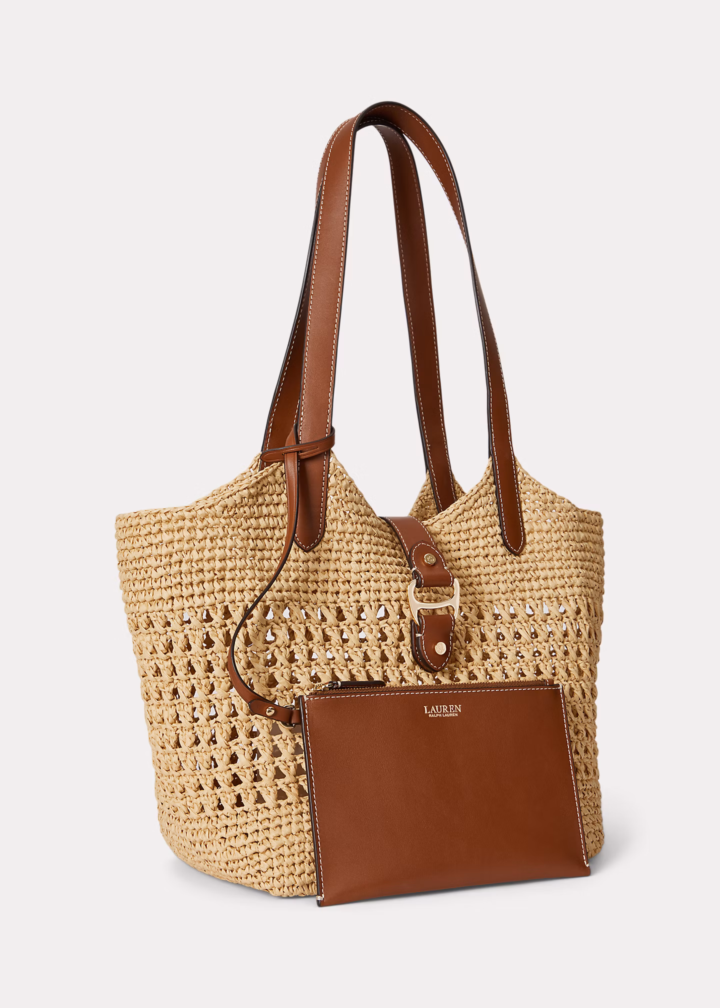 Große Tragetasche Tasha aus Stroh - RALPH LAUREN OUTLET