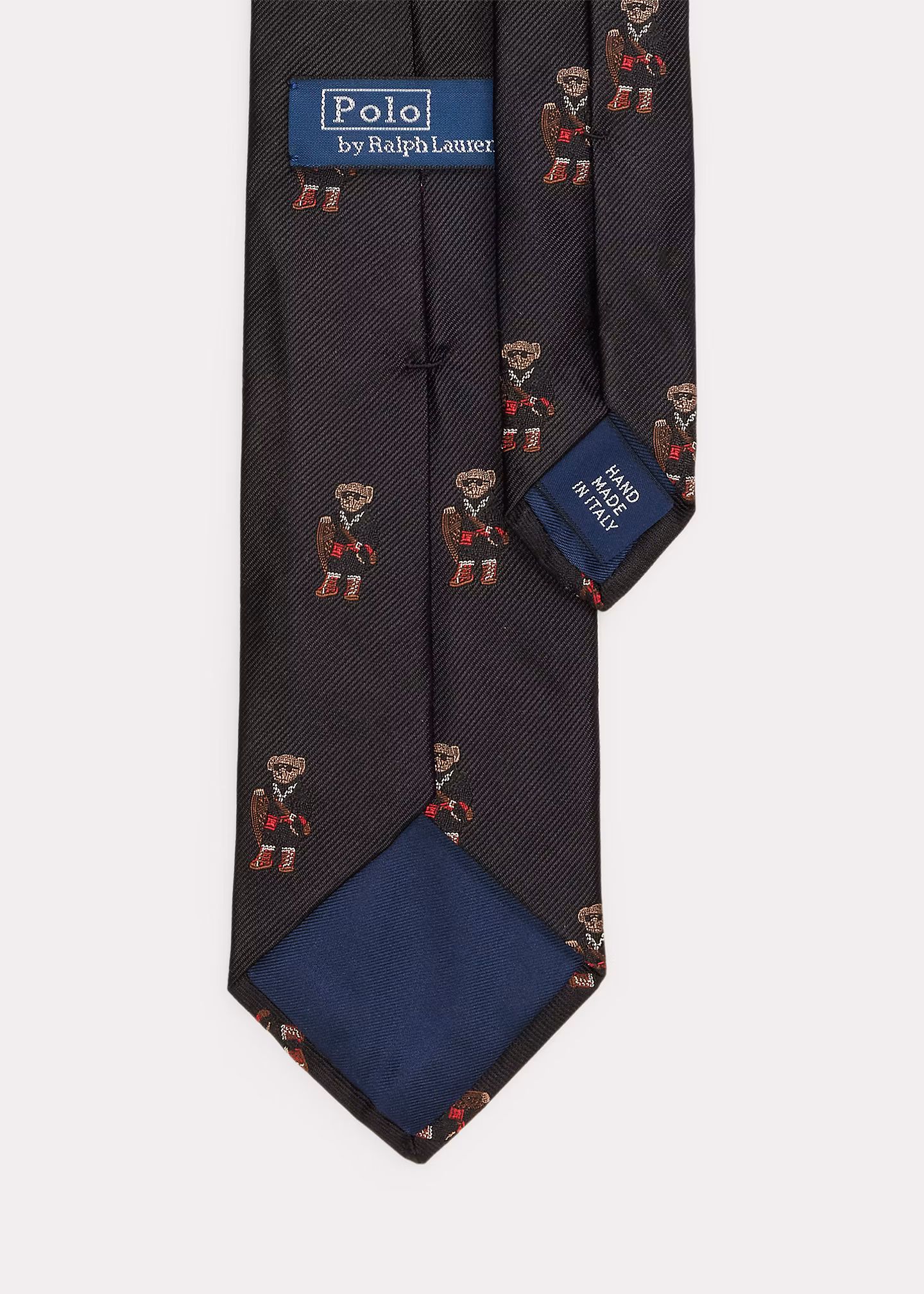 Seidenripskrawatte mit Polo Bear - RALPH LAUREN OUTLET