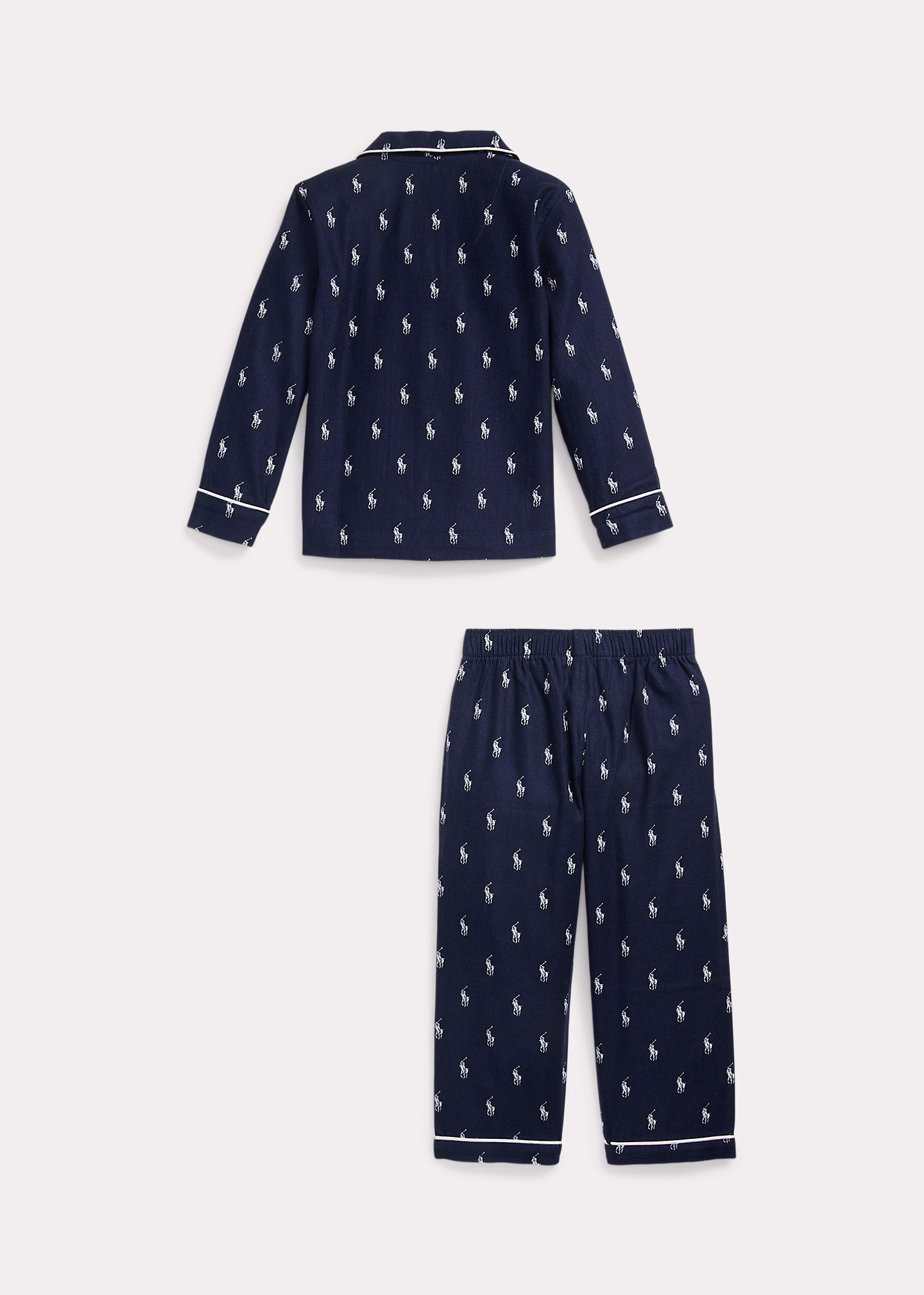Twill-Pyjama mit Polo Pony - RALPH LAUREN OUTLET