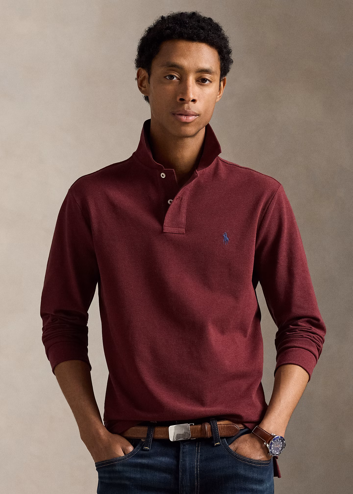 Custom-Slim-Fit Piqué-Poloshirt - RALPH LAUREN OUTLET