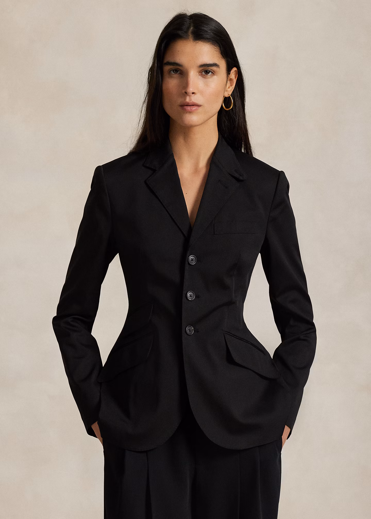 Einreihiges Reitersakko aus Satin - RALPH LAUREN OUTLET