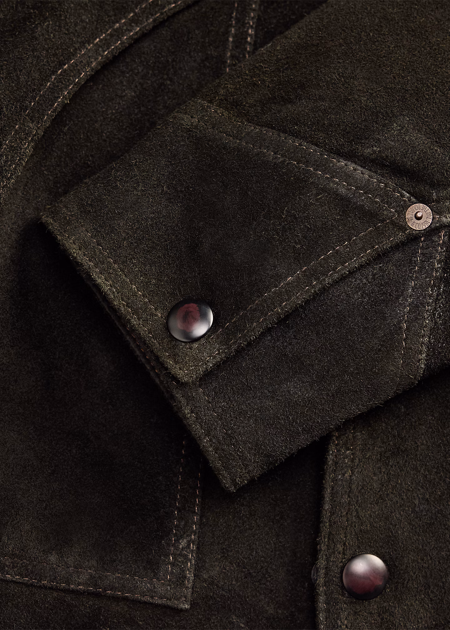 Wildlederjacke mit Lammfellkragen - RALPH LAUREN OUTLET