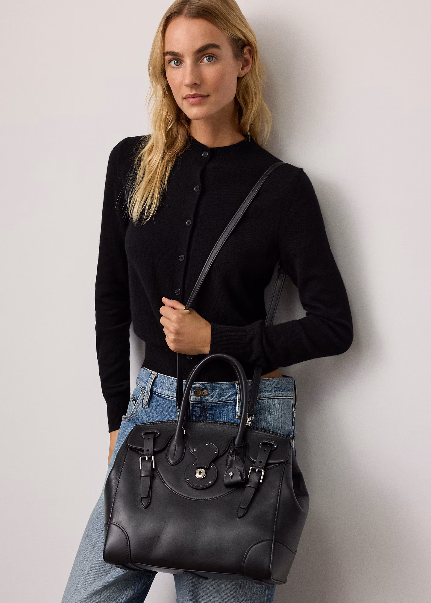 Tasche Soft Ricky 33 aus Kalbsleder - RALPH LAUREN OUTLET