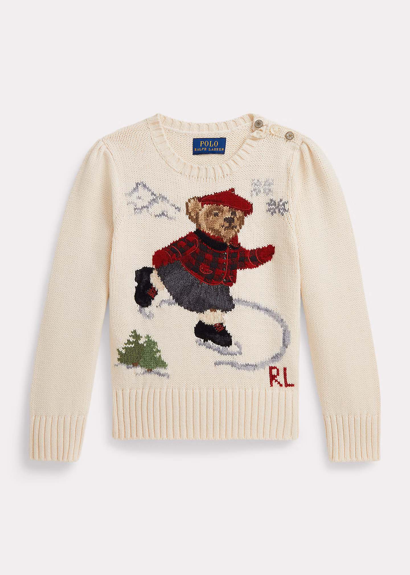 Rundhalspullover mit Polo Bear - RALPH LAUREN OUTLET