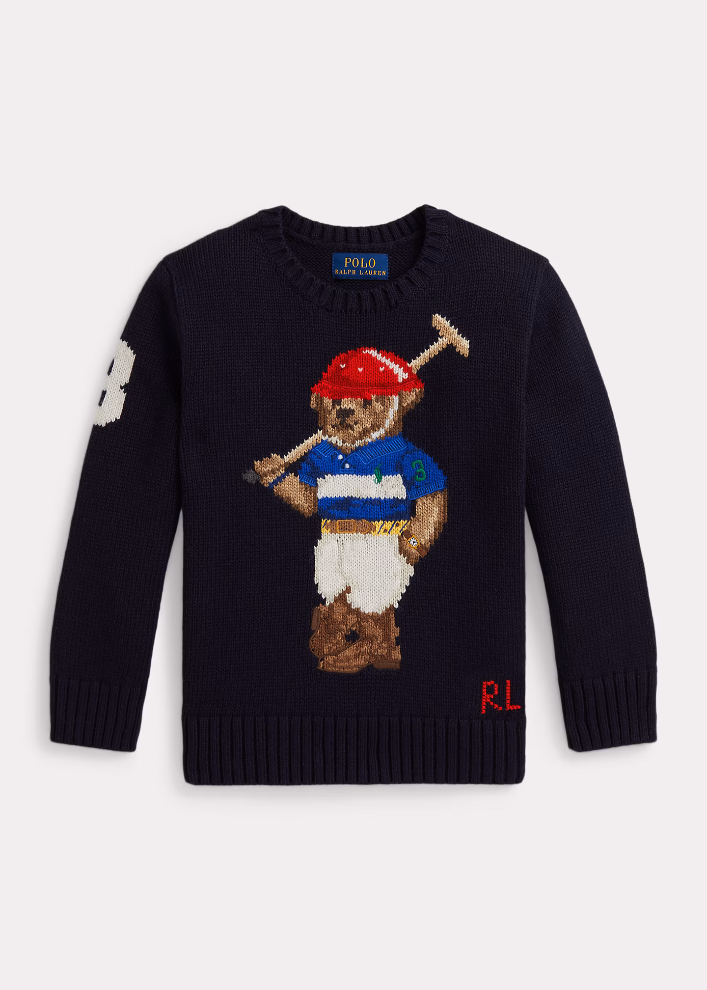 Rundhalspullover mit Polo Bear - RALPH LAUREN OUTLET
