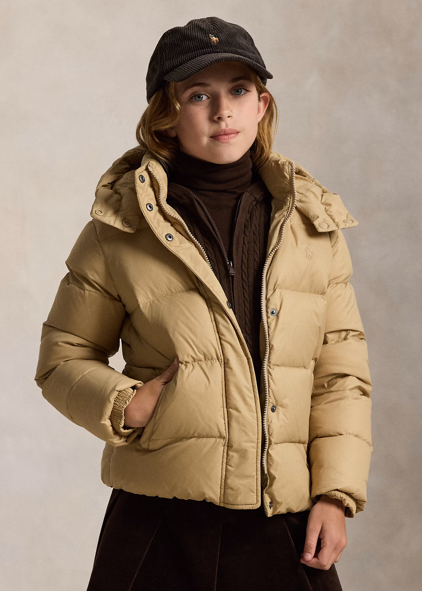 Daunenjacke mit Kapuze - RALPH LAUREN OUTLET