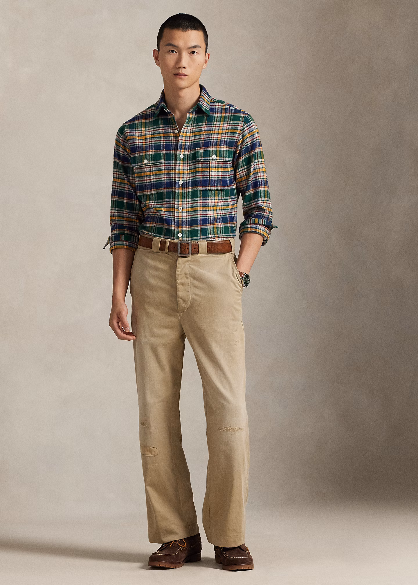 Classic-Fit Arbeitshemd aus Flanell - RALPH LAUREN OUTLET