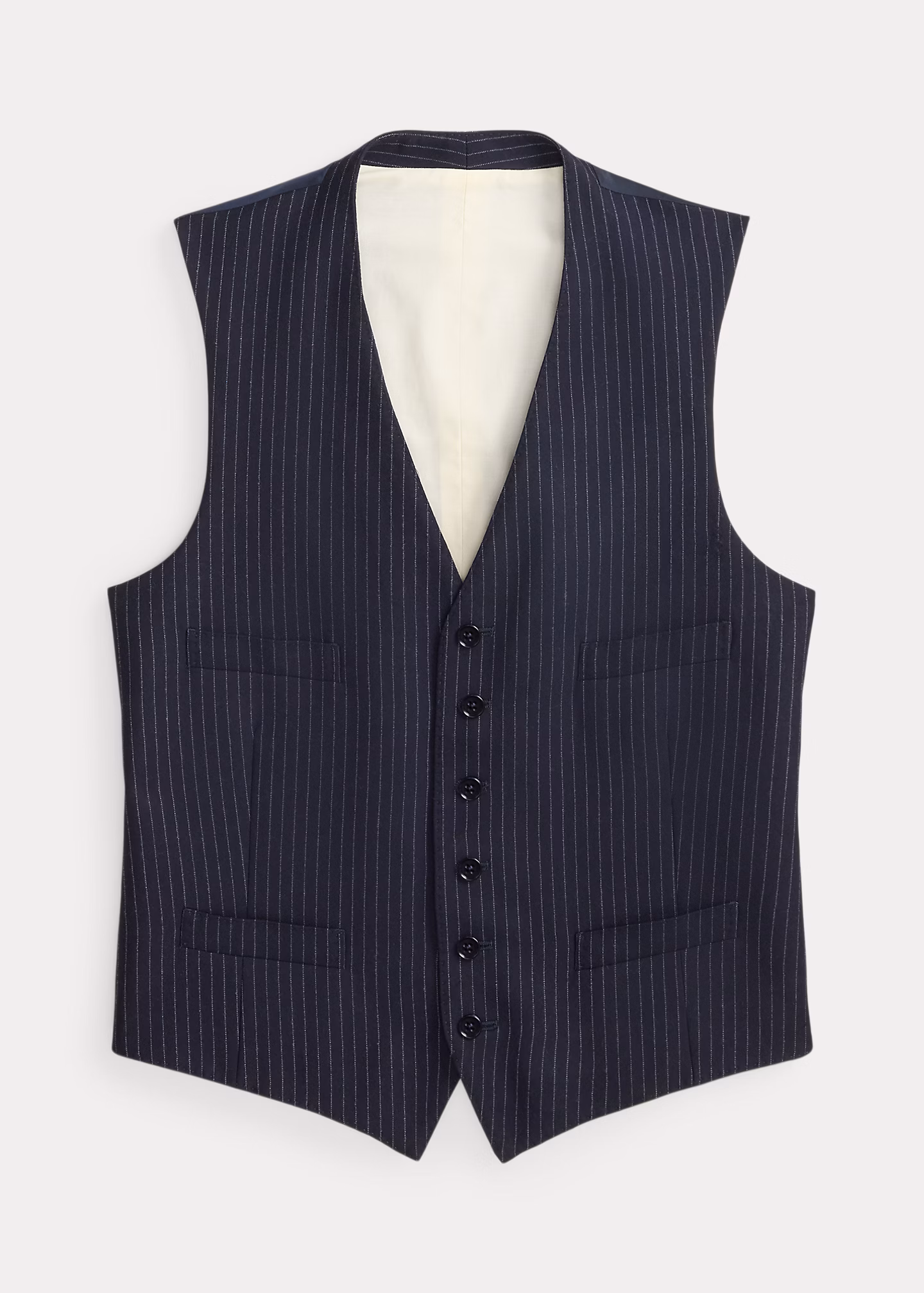 Handgeschneiderte Wollweste mit Streifen - RALPH LAUREN OUTLET