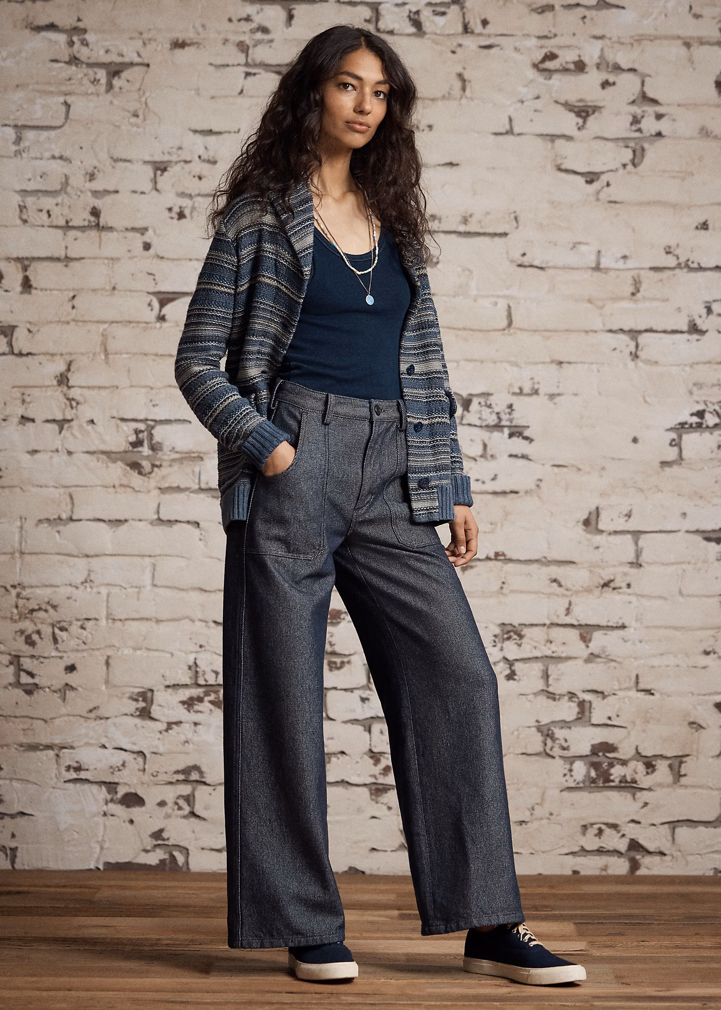 Denim Wide-Leg Trouser - RALPH LAUREN OUTLET
