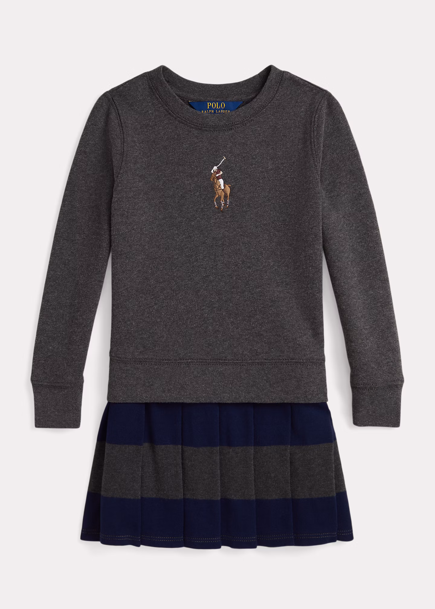 Fleece-Sweatshirtkleid mit Big Pony - RALPH LAUREN OUTLET