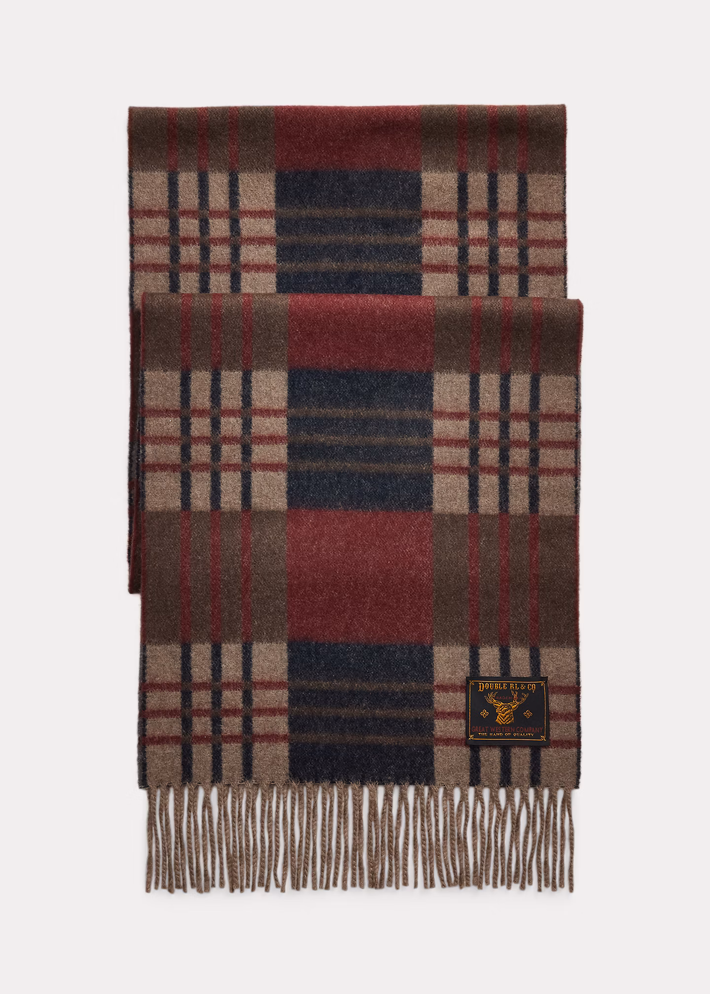 Gemusterter Schal aus Wolle und Kaschmir - RALPH LAUREN OUTLET