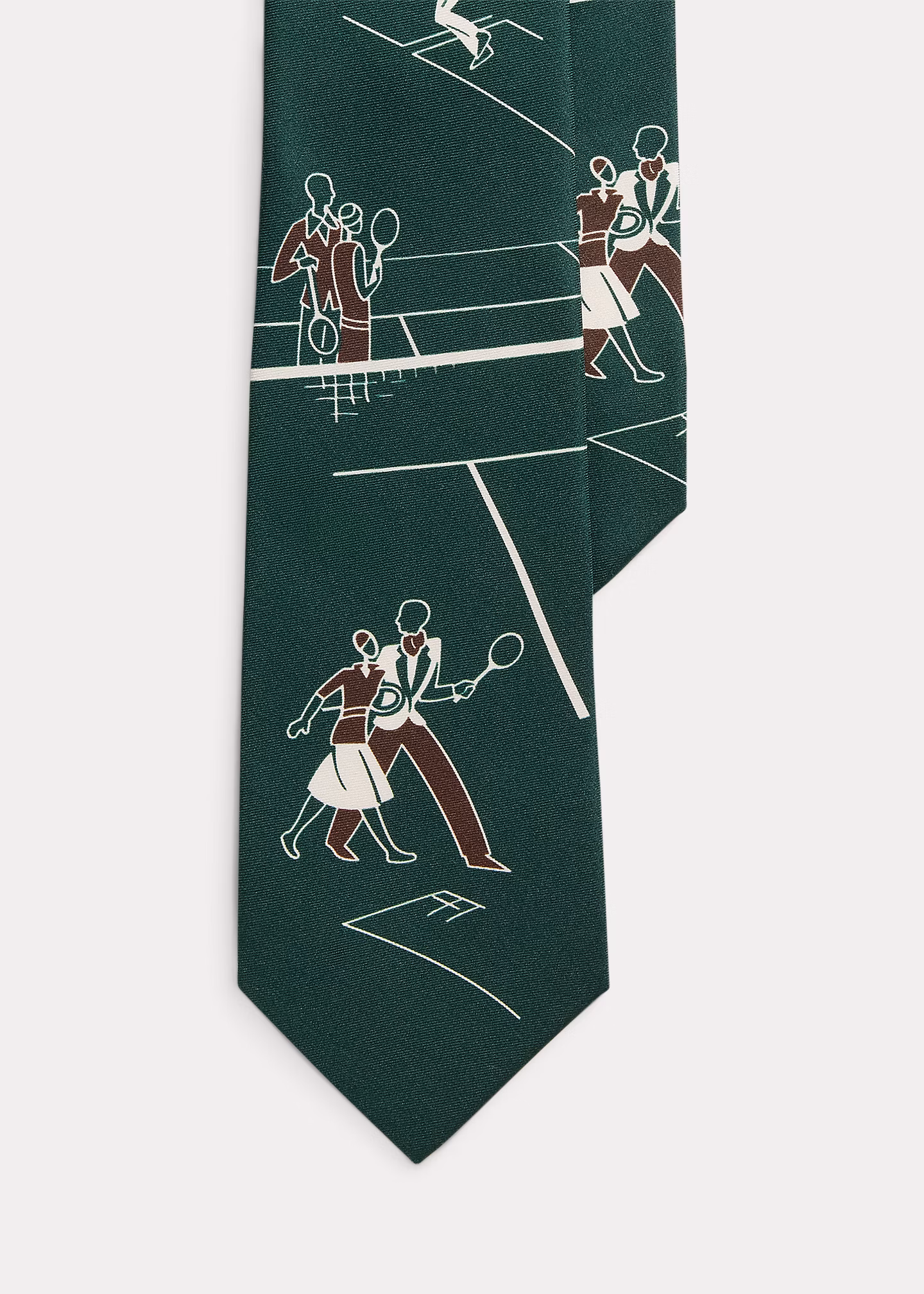 Seidenkrawatte mit Tennisdruck - RALPH LAUREN OUTLET