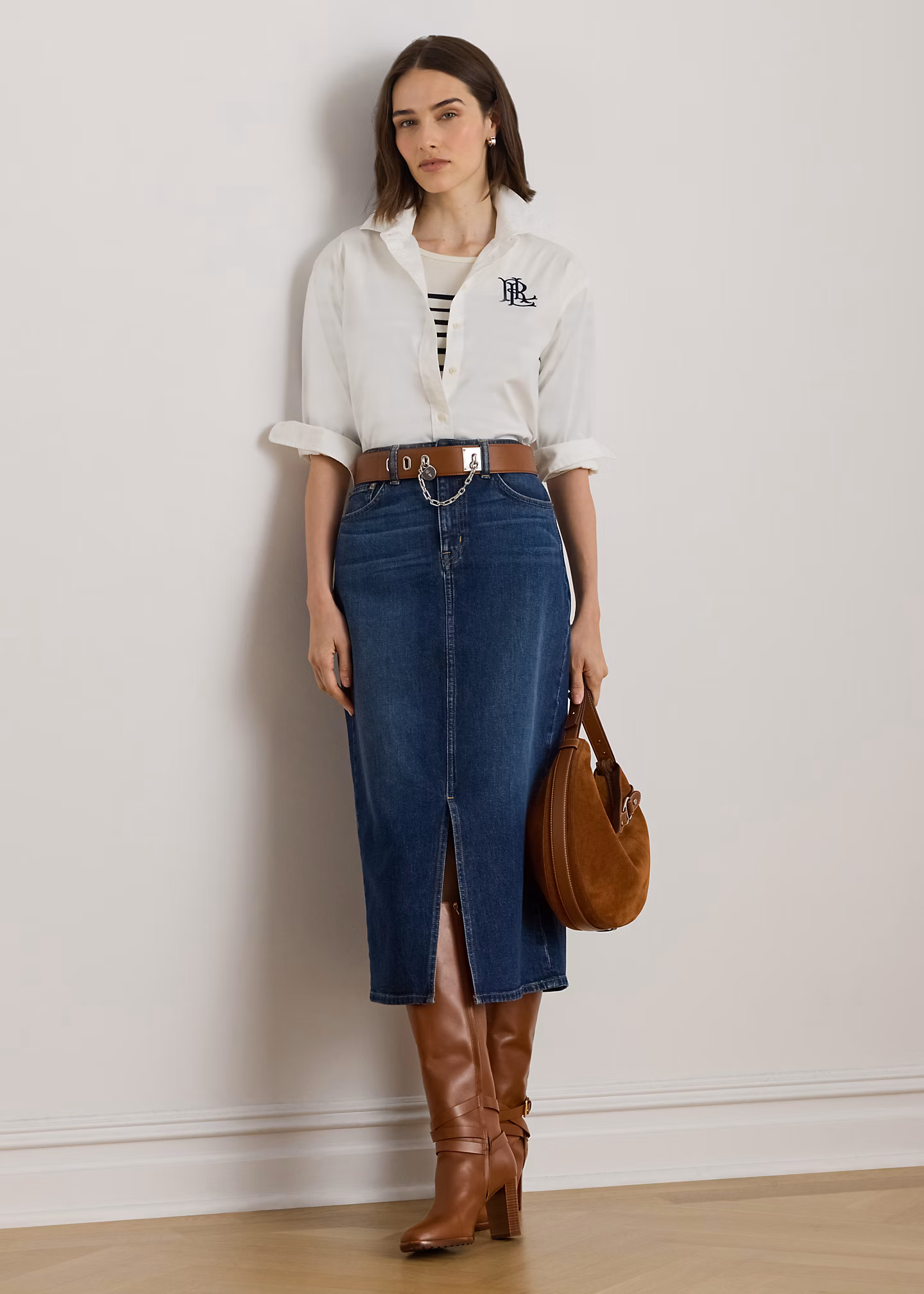 Denim-Midirock - RALPH LAUREN OUTLET