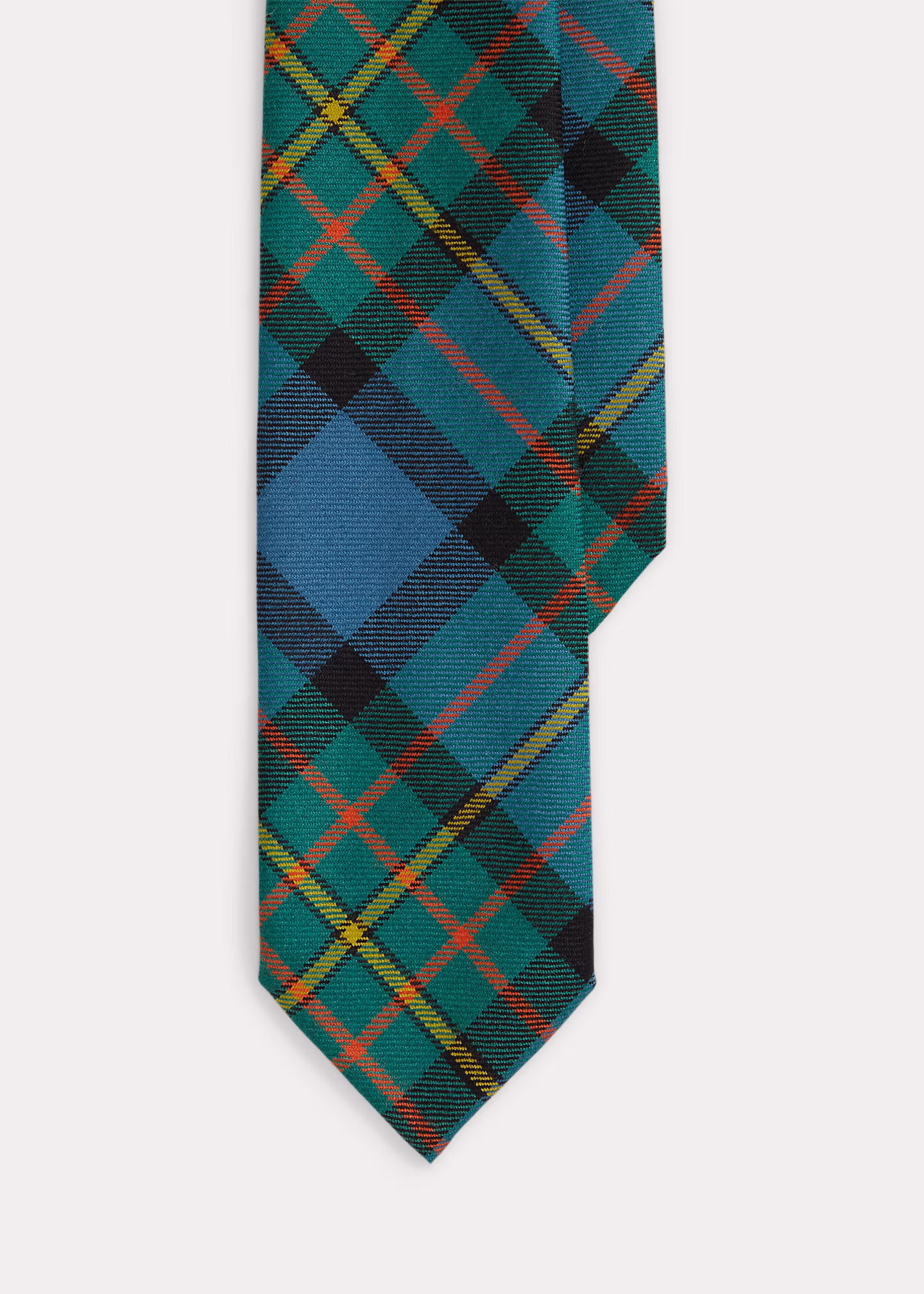 Tartan-Wollkrawatte im Vintage-Stil - RALPH LAUREN OUTLET