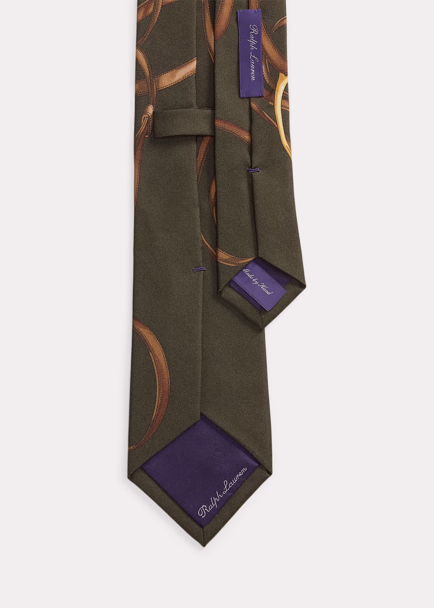 Seidenkrawatte mit Reiterdruck - RALPH LAUREN OUTLET