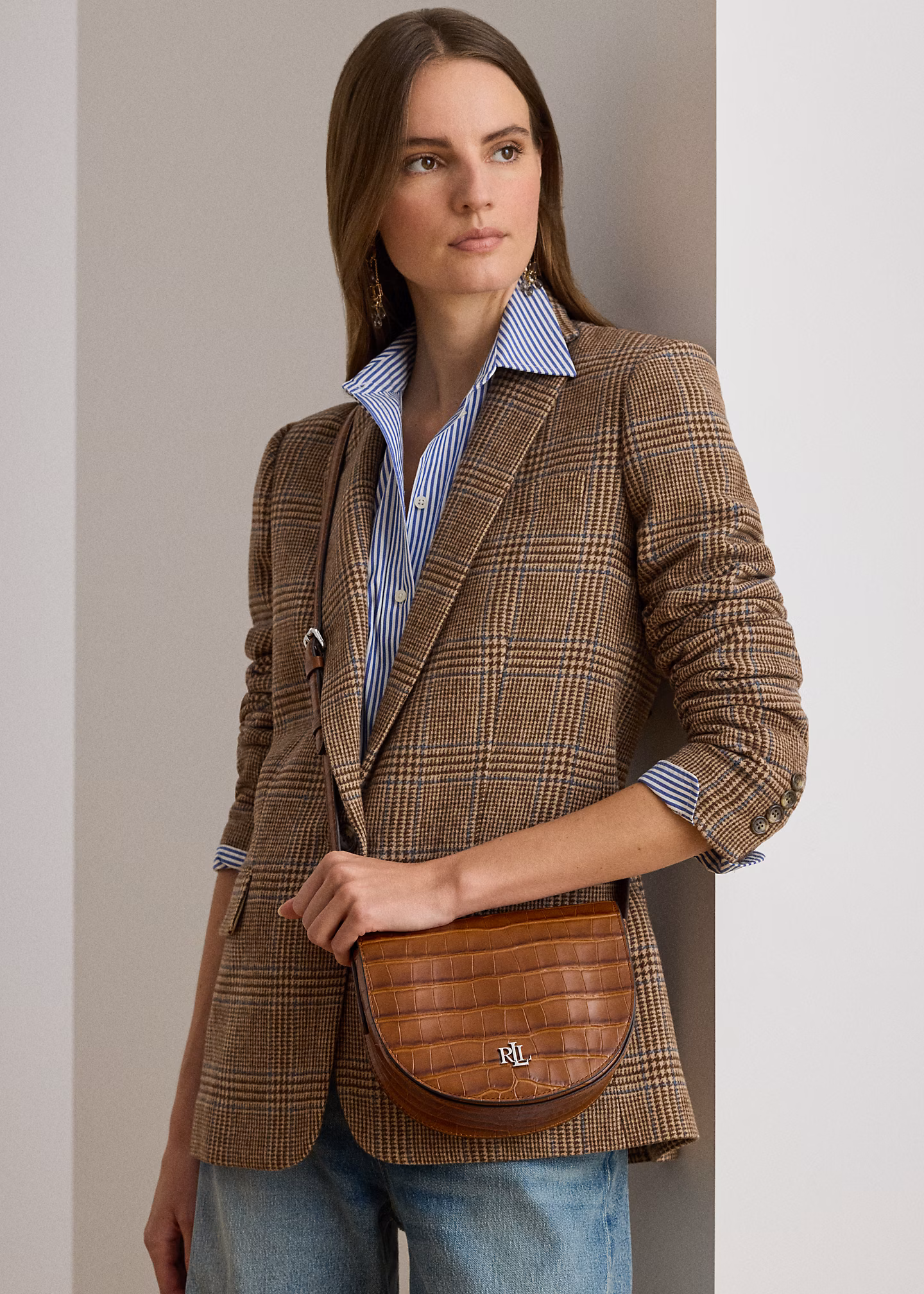 Umhängetasche Witley mit Krokodilprägung - RALPH LAUREN OUTLET