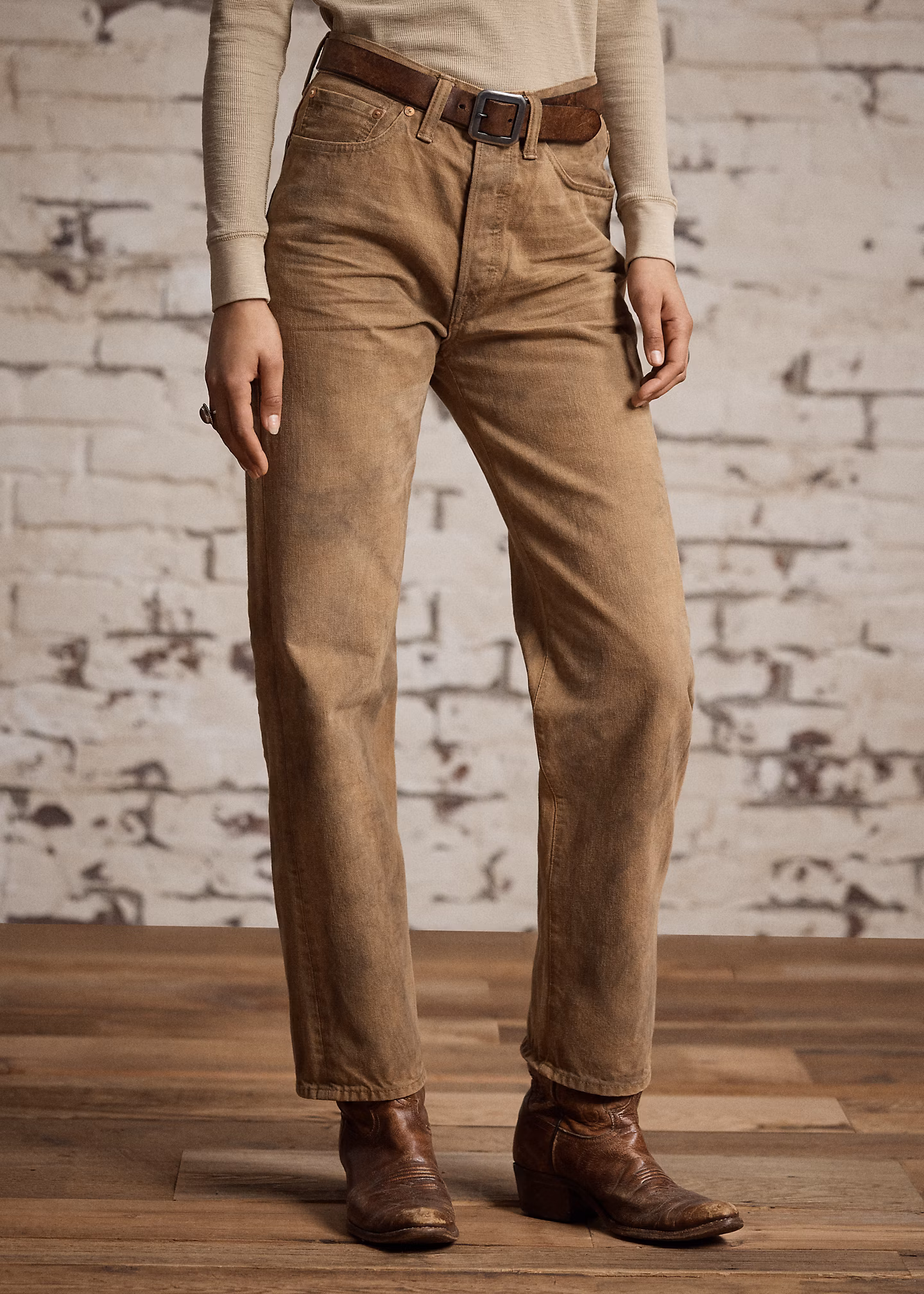 Boy-Fit Jeans mit hoher Leibhöhe - RALPH LAUREN OUTLET