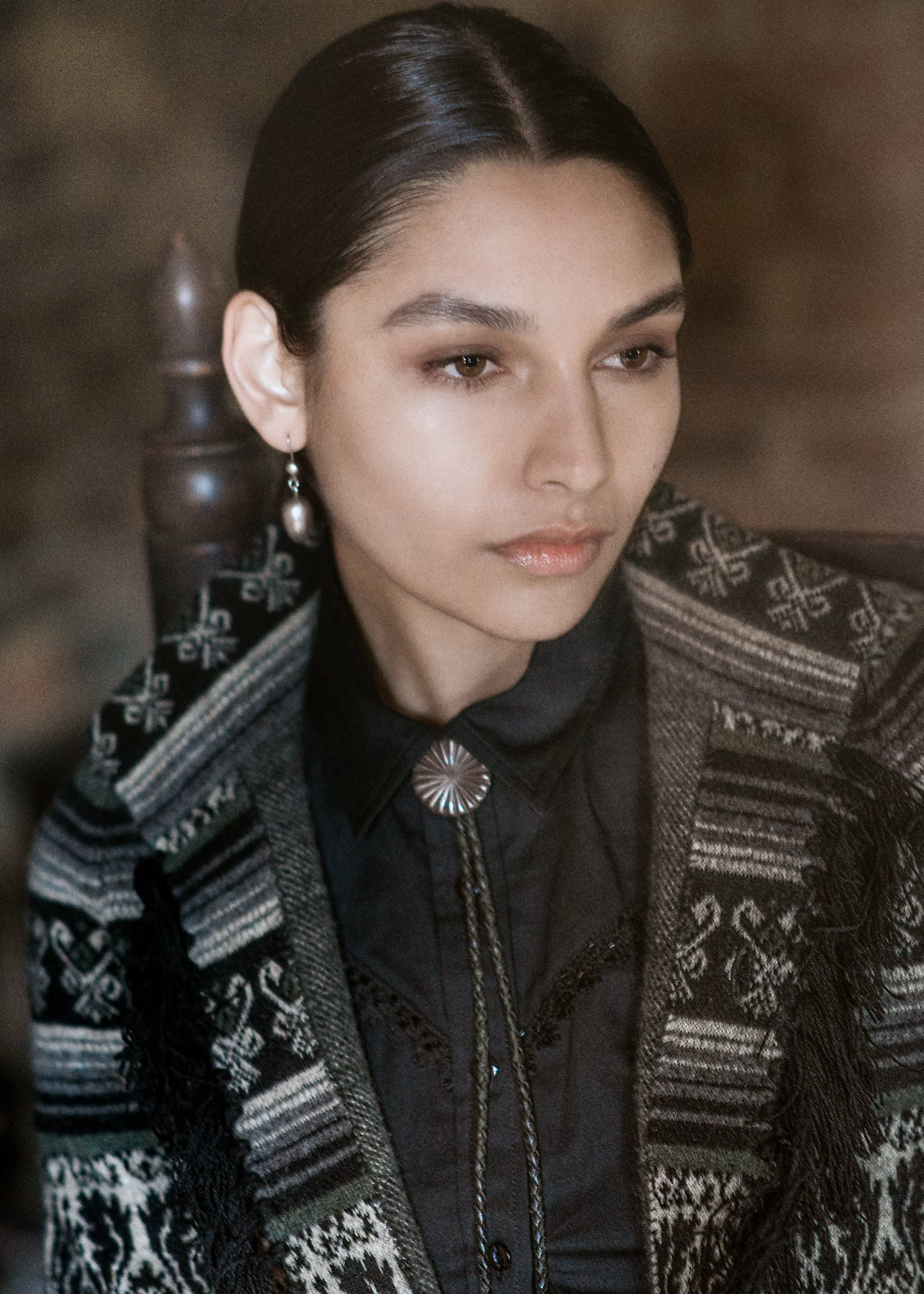 Bluse aus Atlas mit Perlen-Besatz - RALPH LAUREN OUTLET