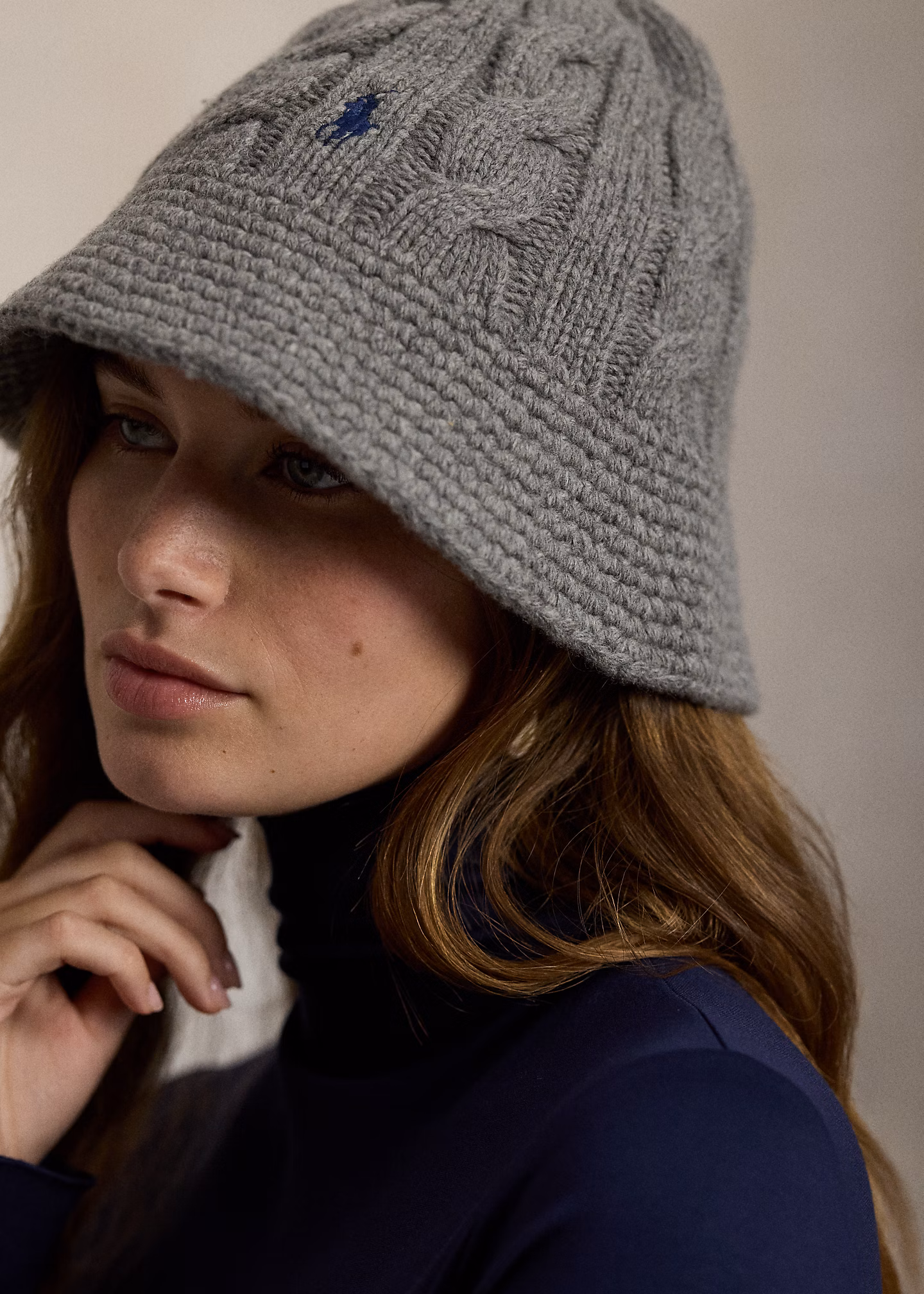 Zopfmuster-Topfhut aus Wollmischung - RALPH LAUREN OUTLET