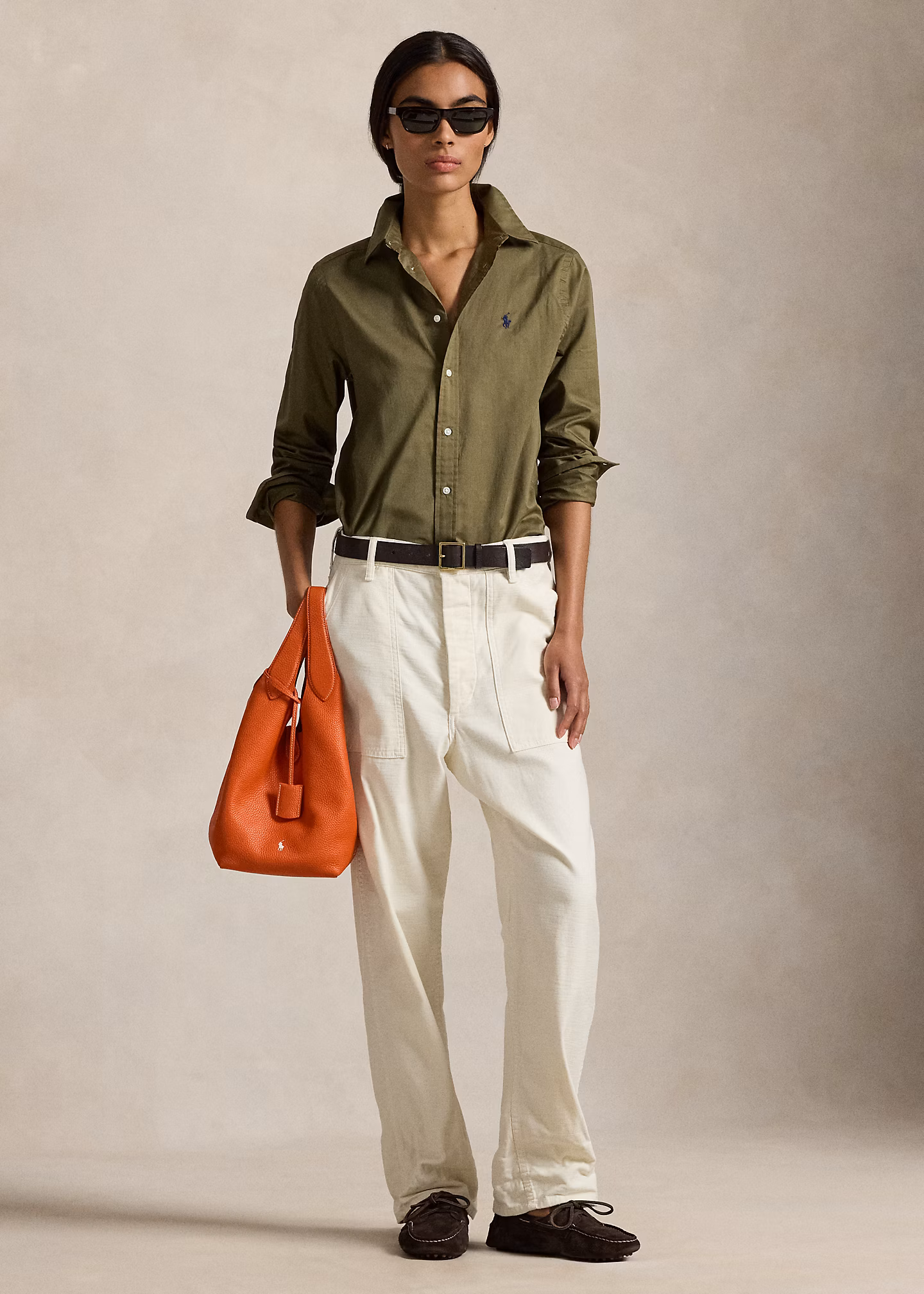 Classic-Fit Hemd aus Baumwolltwill - RALPH LAUREN OUTLET