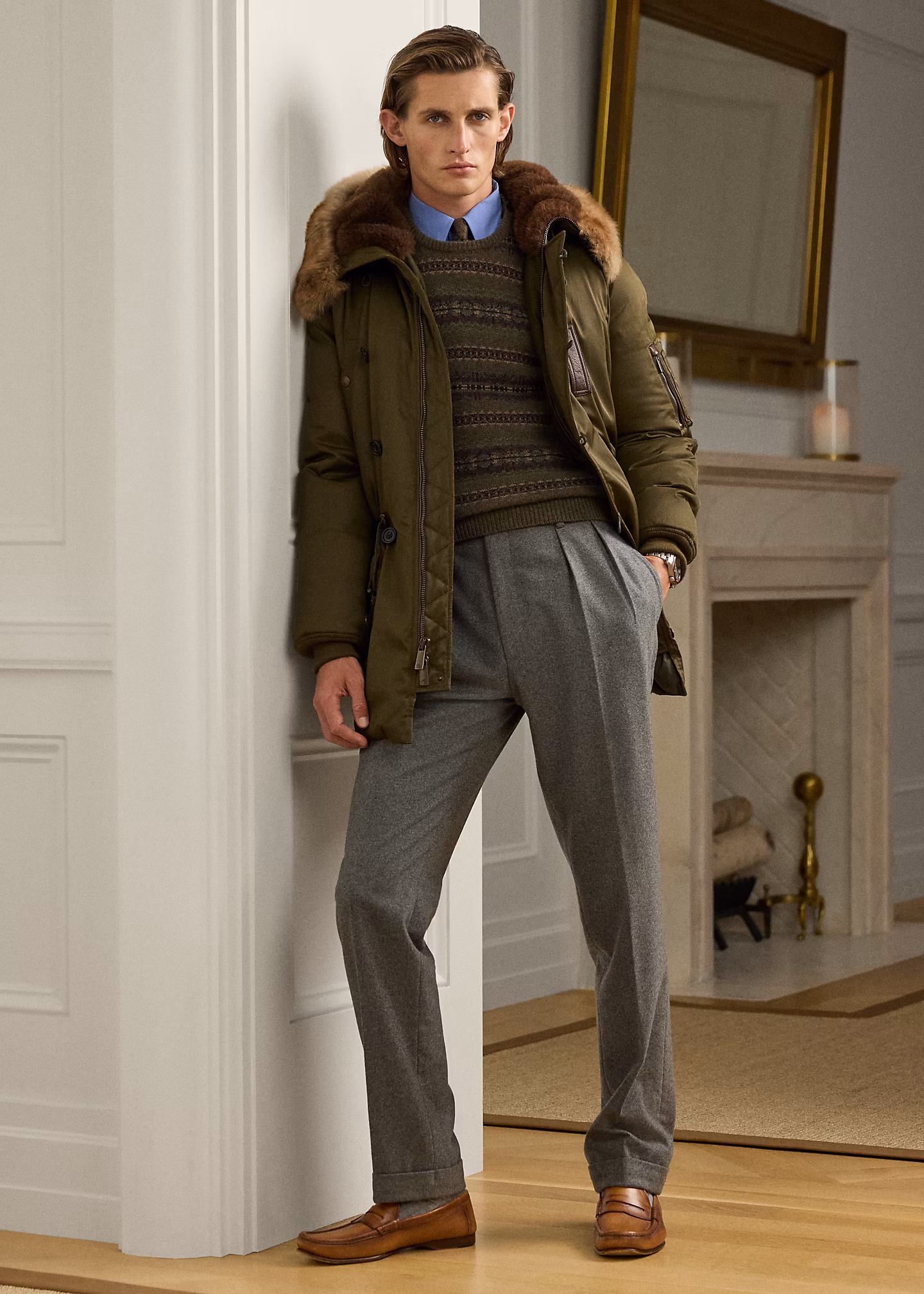 Daunenparka mit Lammfellbesatz - RALPH LAUREN OUTLET